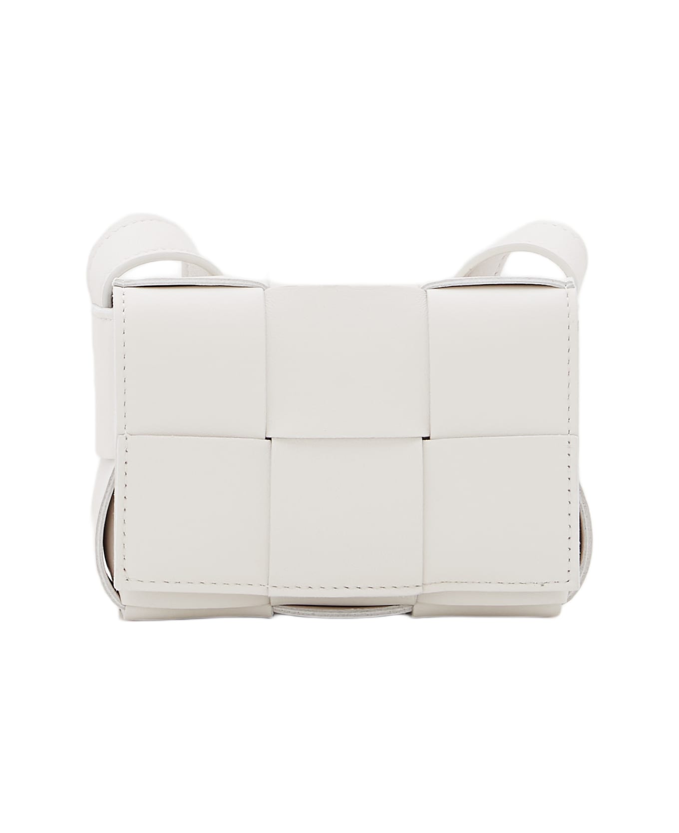 Bottega Veneta Cassette Mini Crossbody Bag - White ショルダーバッグ