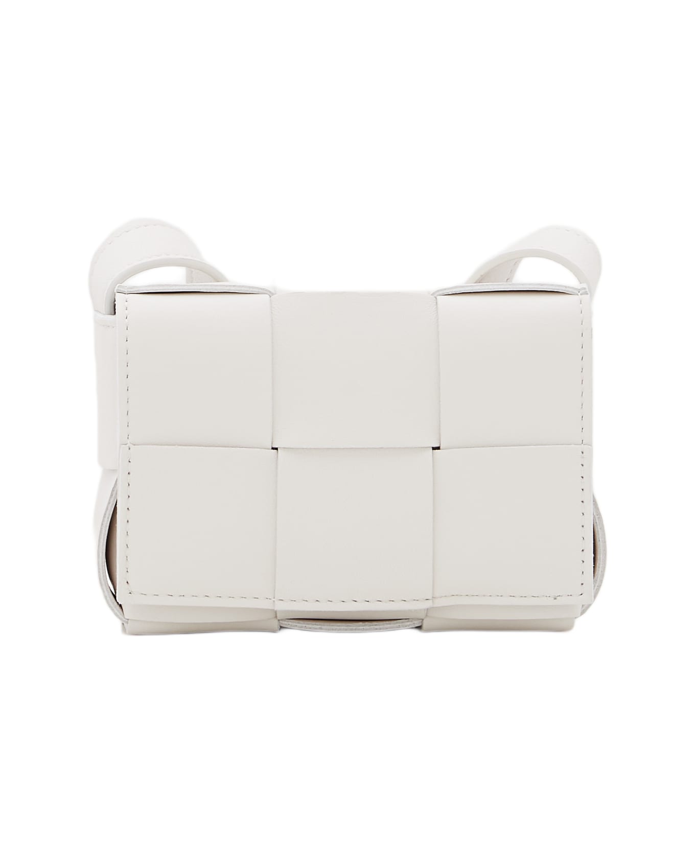 Bottega Veneta Cassette Mini Crossbody Bag - White