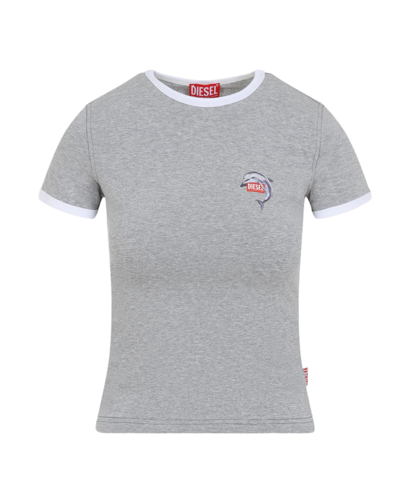 Diesel T-uncuties T-shirt - Cb Melange Grey