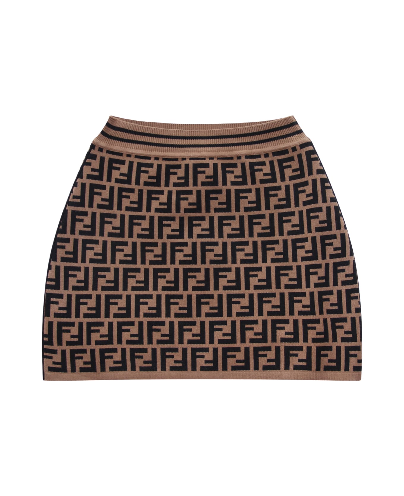 Fendi Tobacco Mini Skirt - ZUCCA