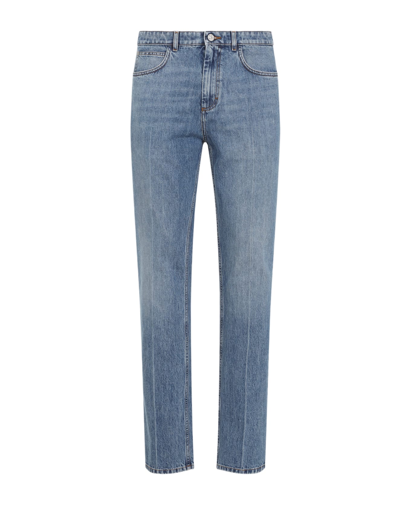 Marni Washed Bull Denim 5-pocket Jeans - Deep Blue