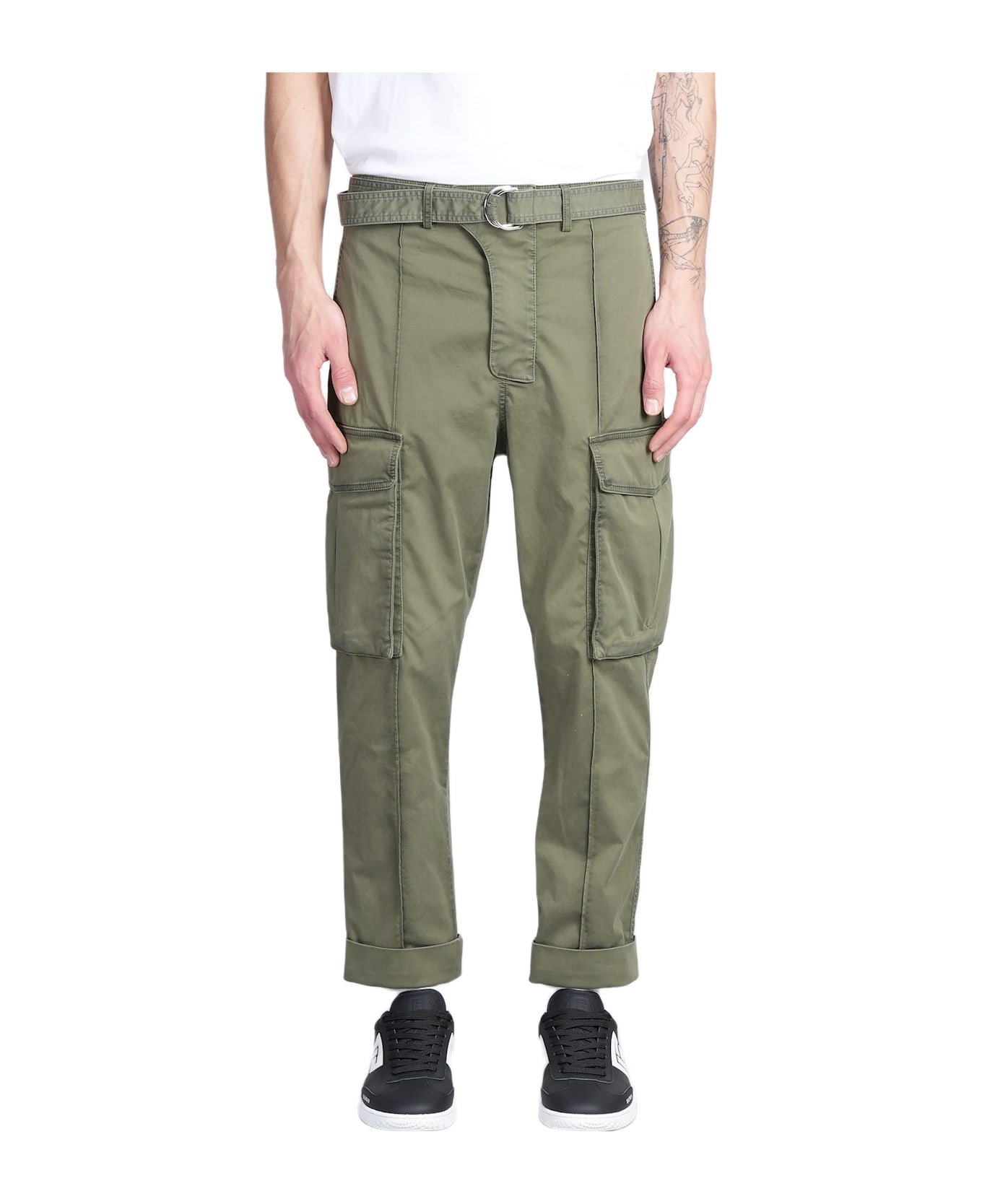 Balmain Pants In Khaki Cotton - khaki