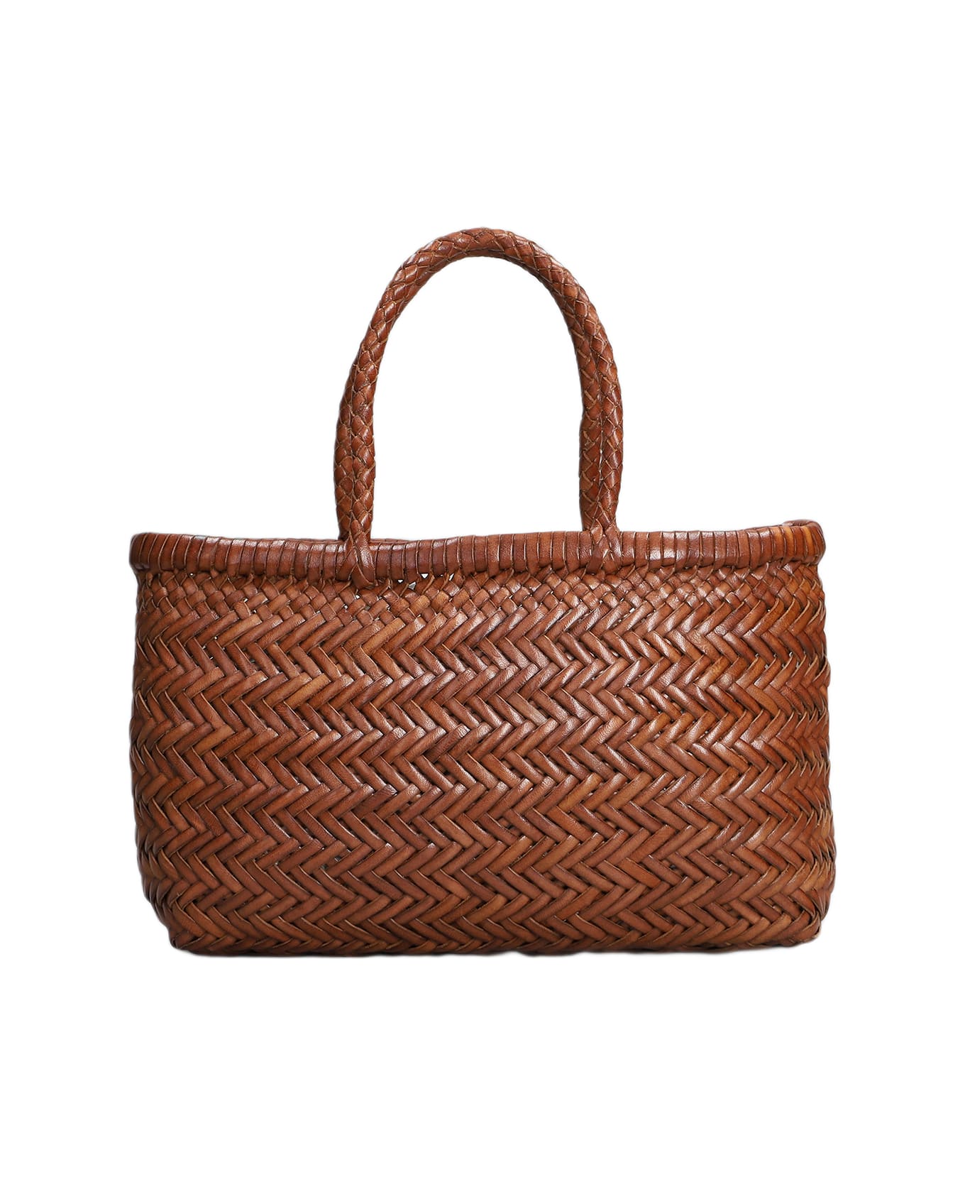 Dragon Diffusion Mini Flat Gora Baske Hand Bag In Leather Color Leather - leather color