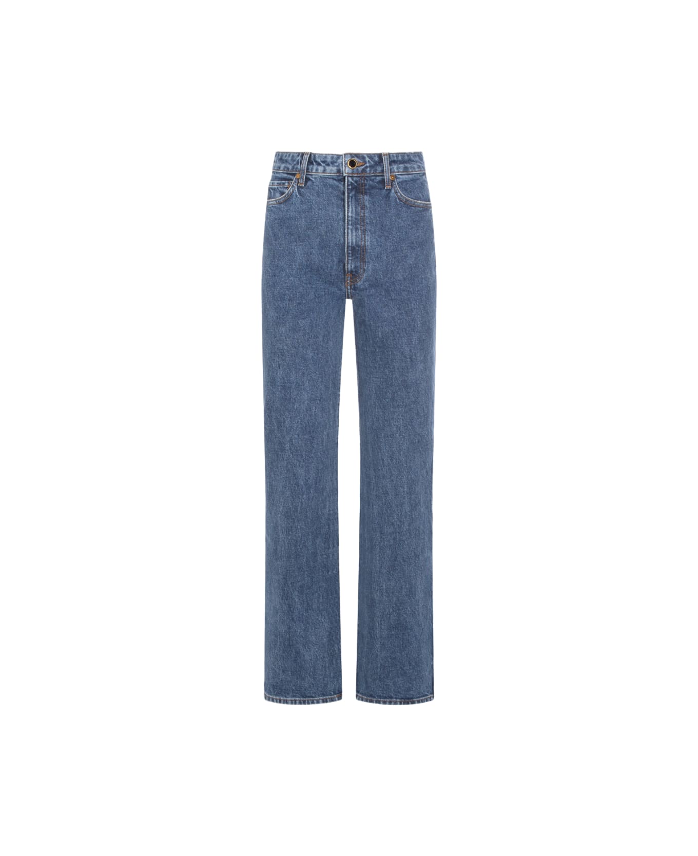 Khaite Blue Cotton Jeans - BOONE