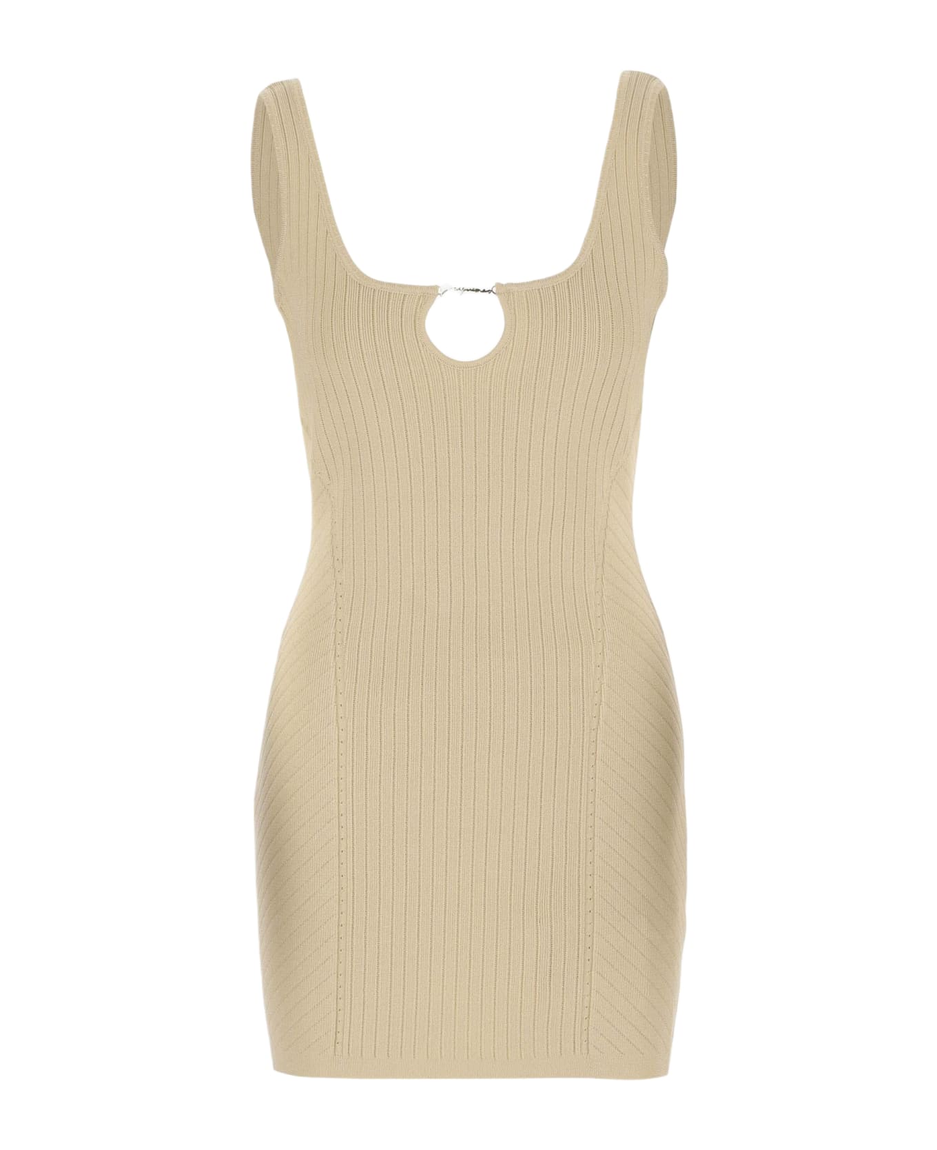 Jacquemus Ribbed Dress - Ivory ワンピース＆ドレス