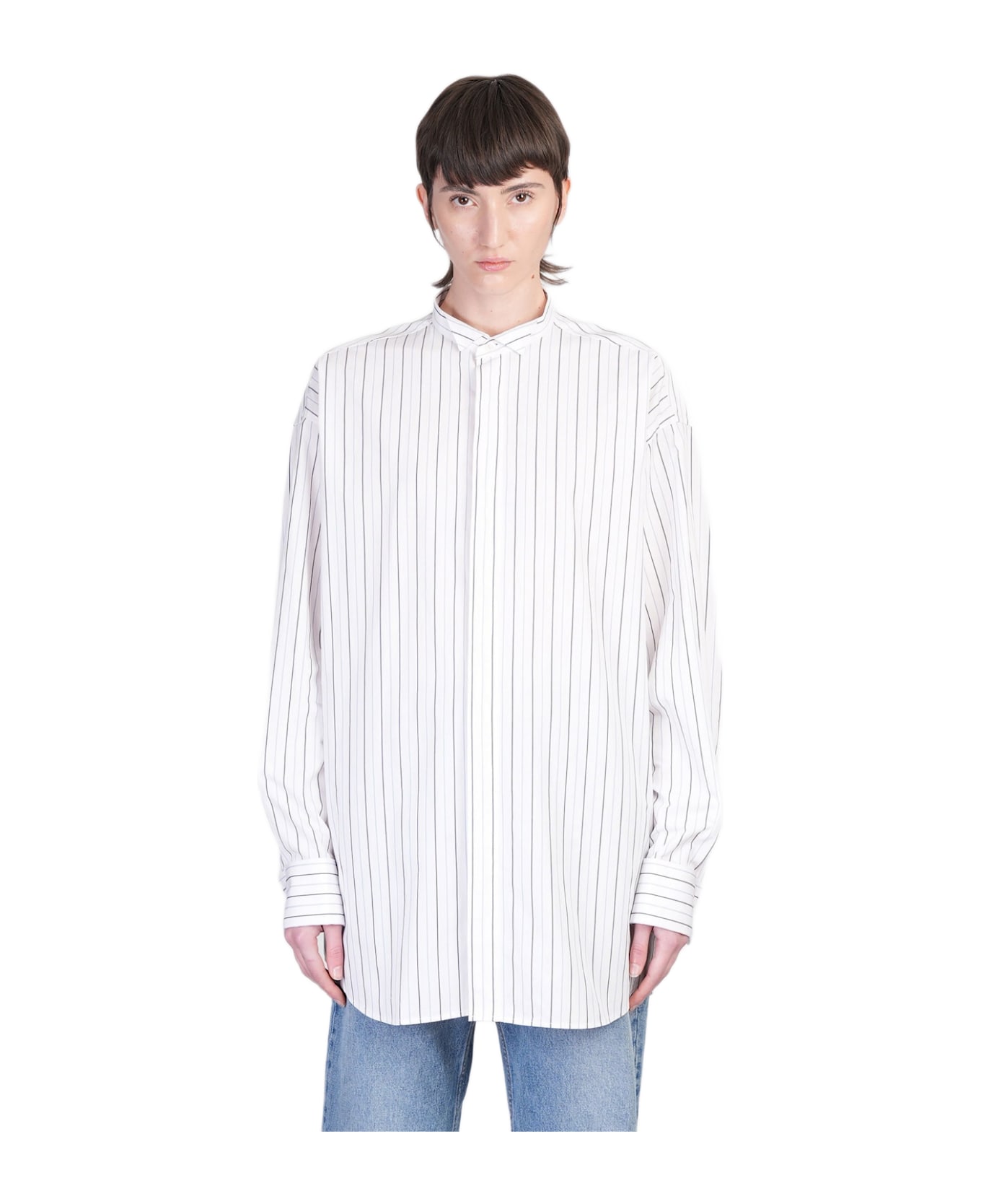 Ami Alexandre Mattiussi Shirt In White Cotton - white