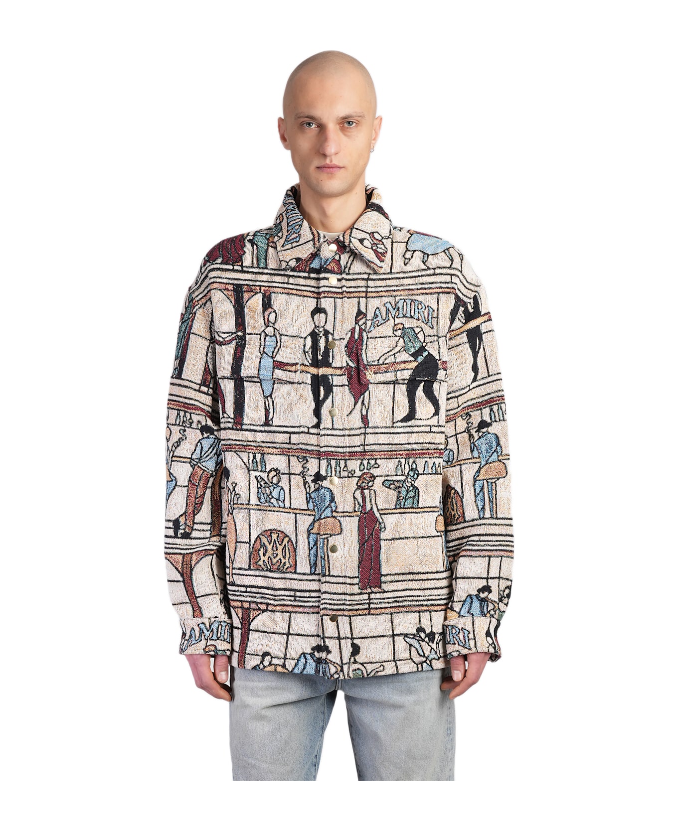 AMIRI Casual Jacket In Beige Cotton - beige