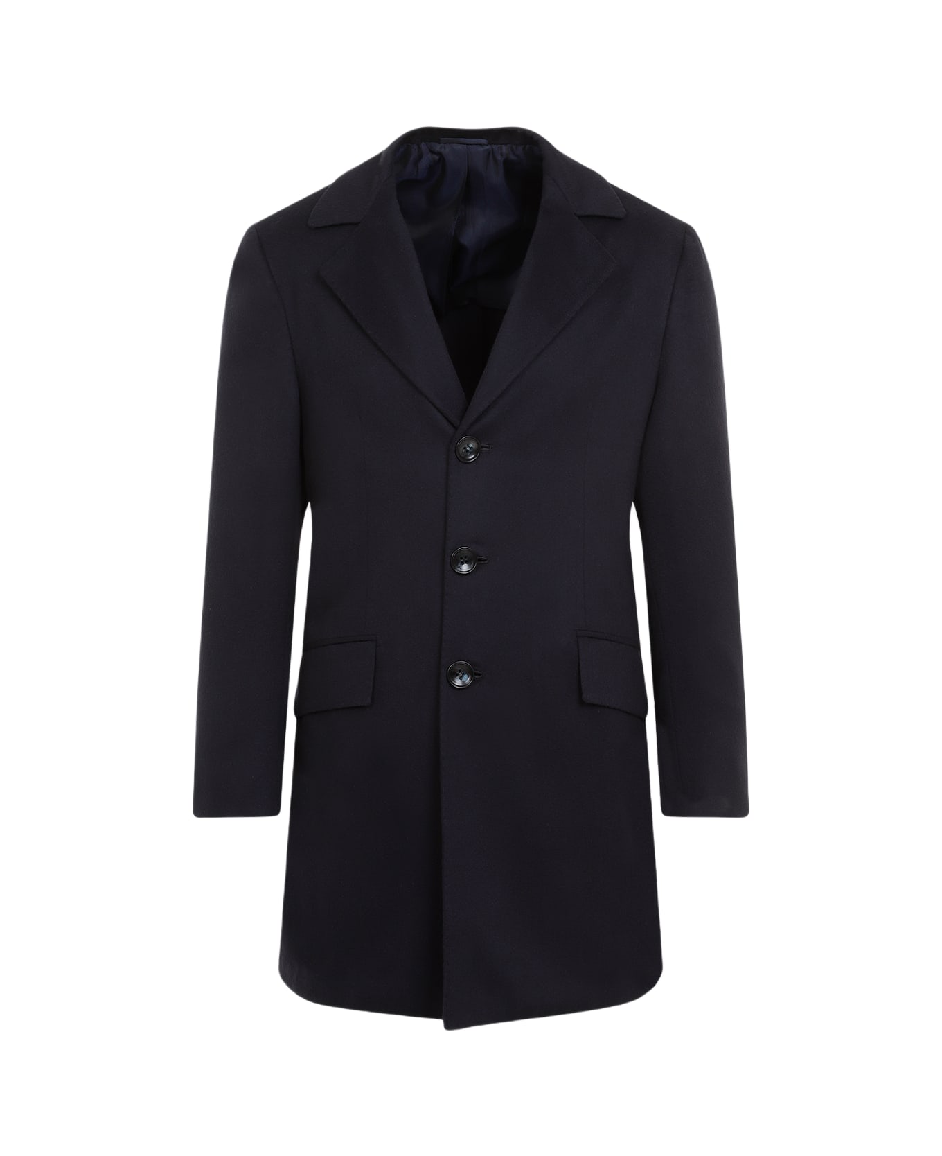 Kiton Luca Caban Coat - Blu