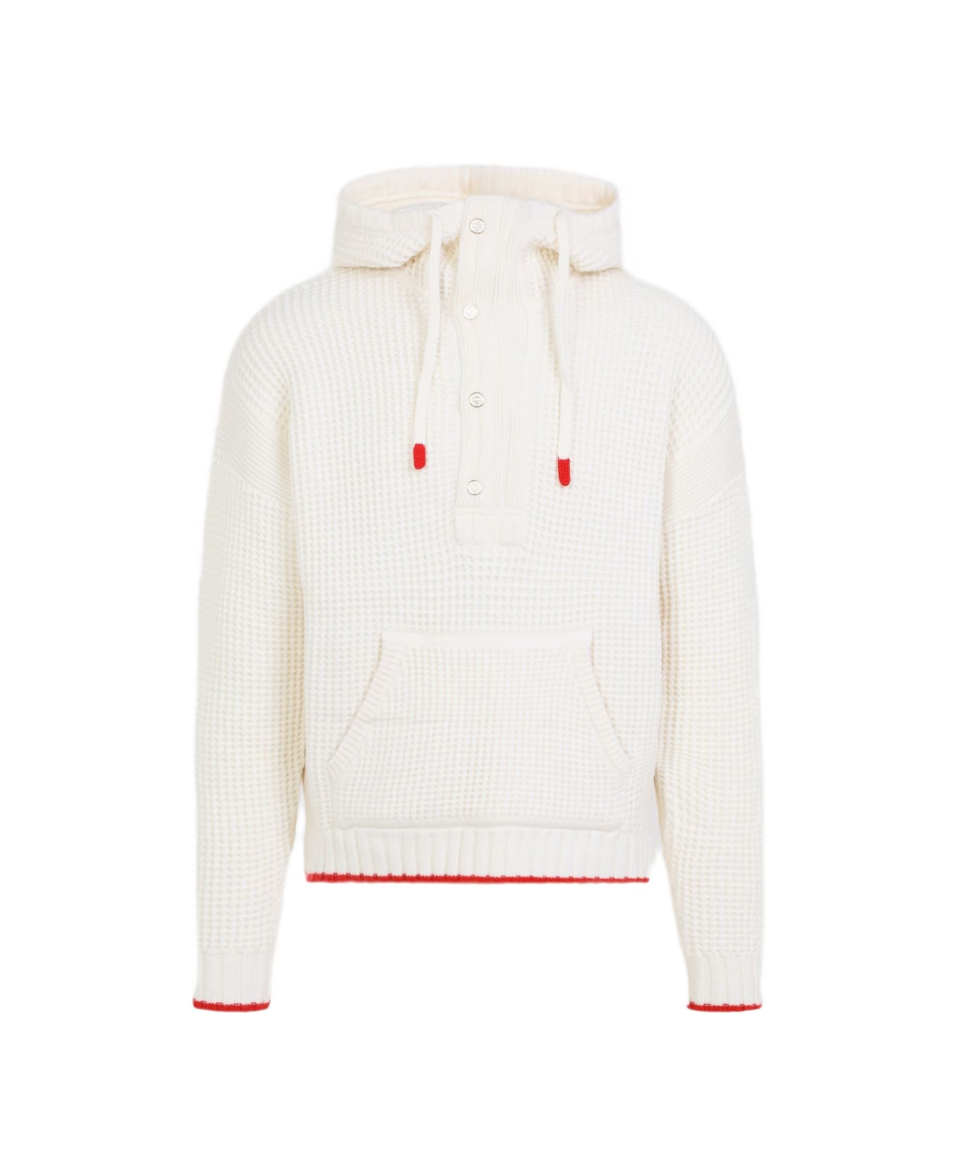 Casablanca Waffle Hoodie - White