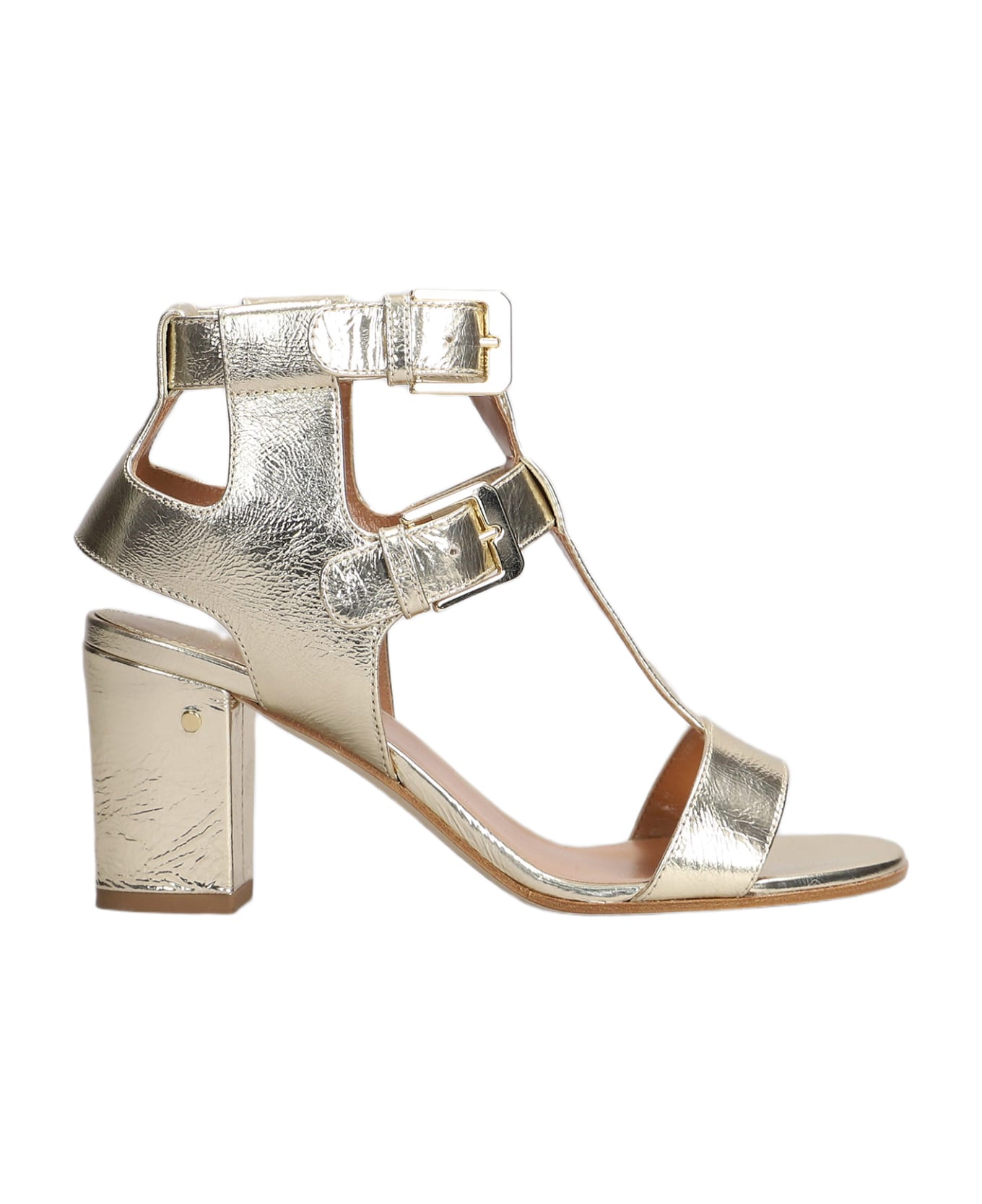 Laurence Dacade Helie Sandals In Platinum Leather - platinum