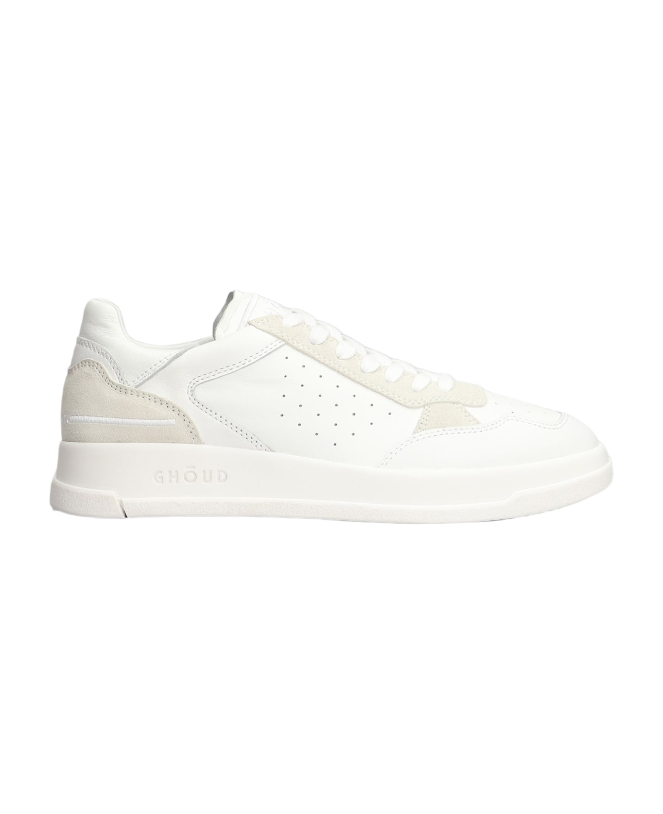 GHOUD Tweener Low Sneakers In White Suede And Leather - white スニーカー