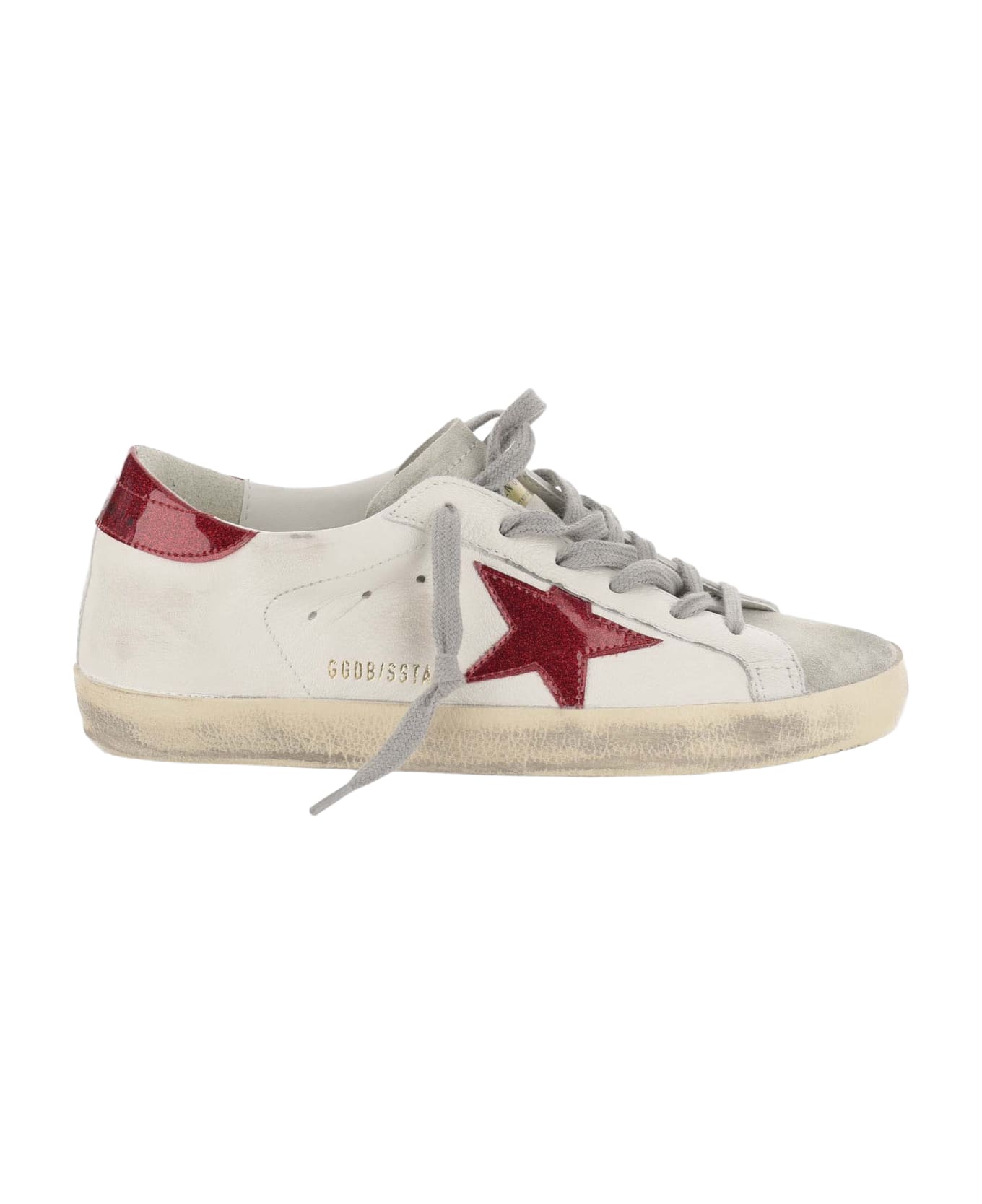 Golden ｜SNEAKERS (GWF00107 F005351 11704) Golden Goose Super Star Sneaker in White, Beige, & Light