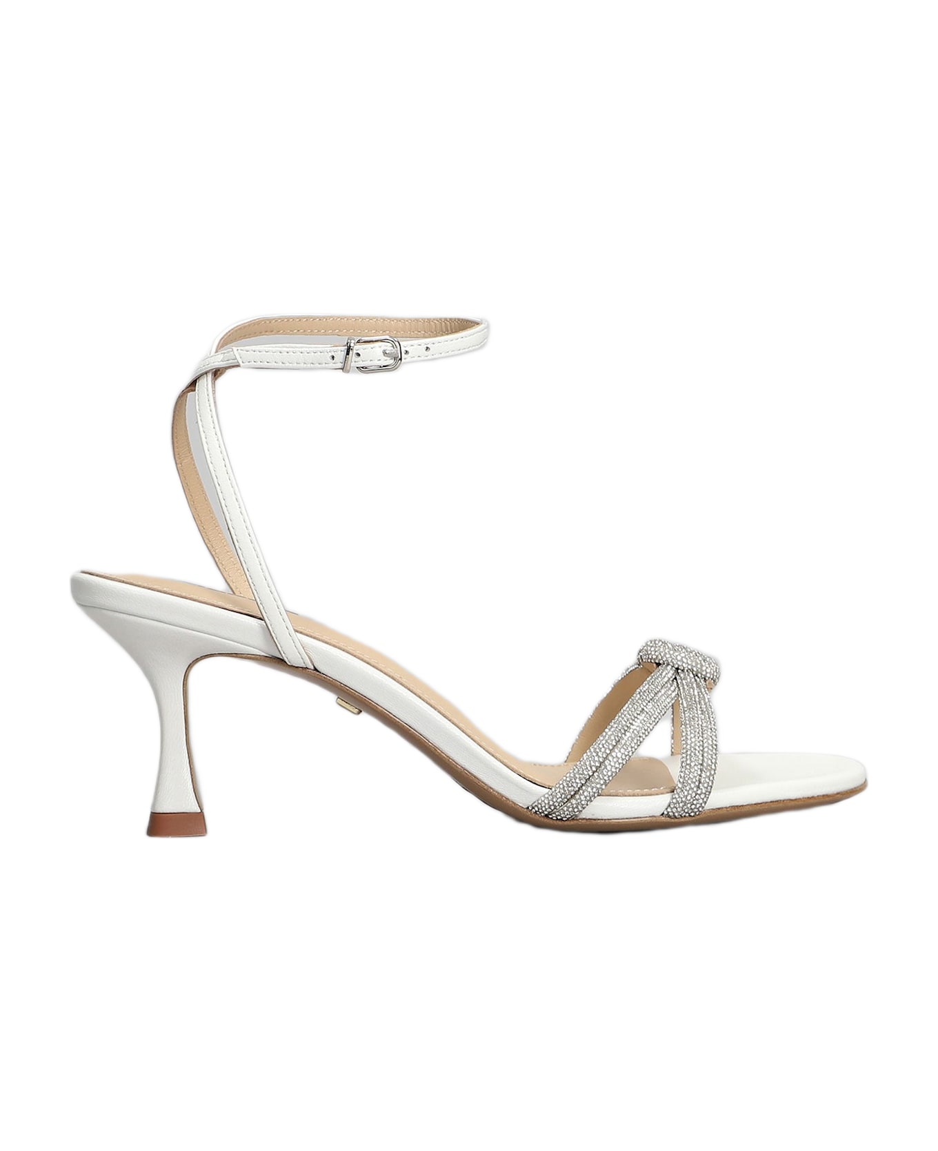 Lola Cruz Sandals In White Leather - white