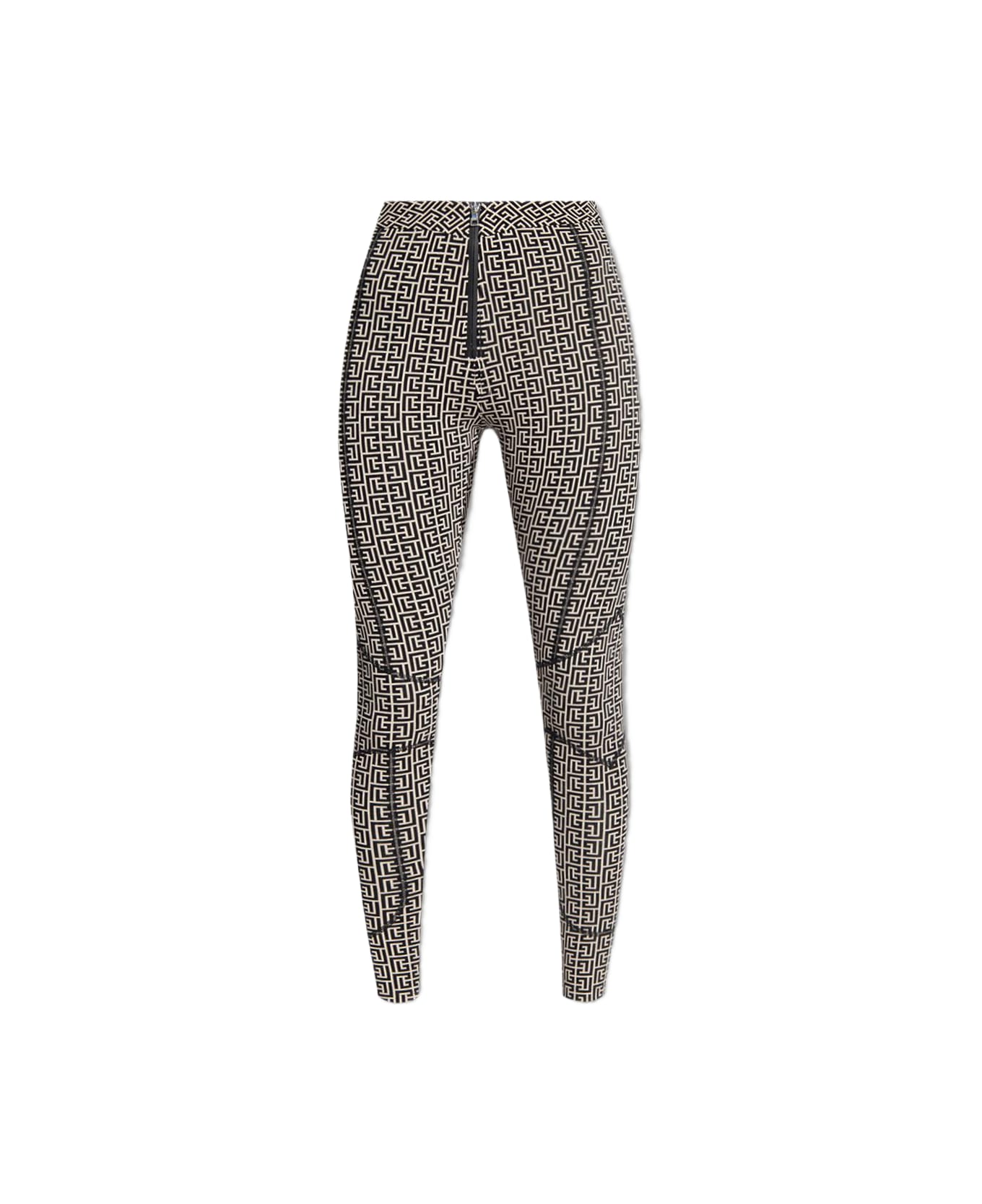 Balmain Monogrammed Leggings - Black