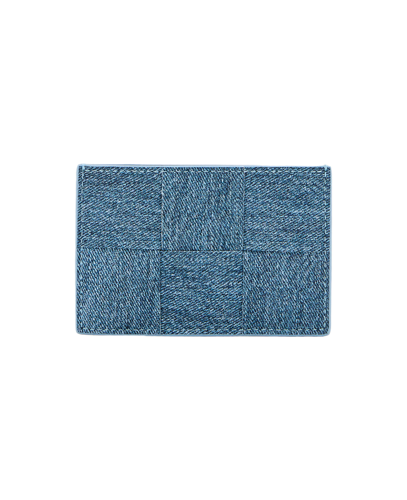 Bottega Veneta Leather Cassette Card Holder - Clear Blue 財布