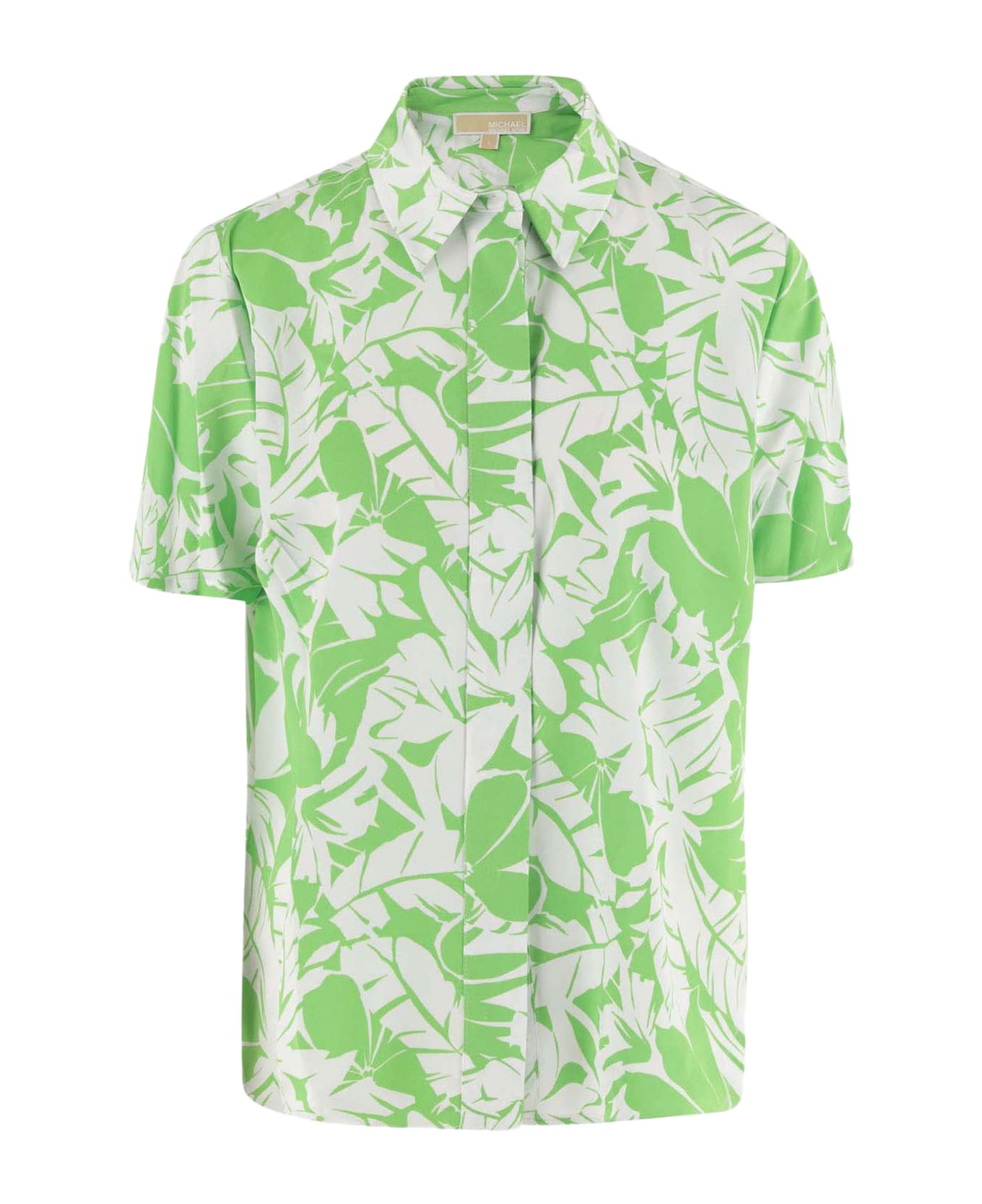 Michael Kors Nylon Shirt With Floral Pattern Michael Kors - Green シャツ