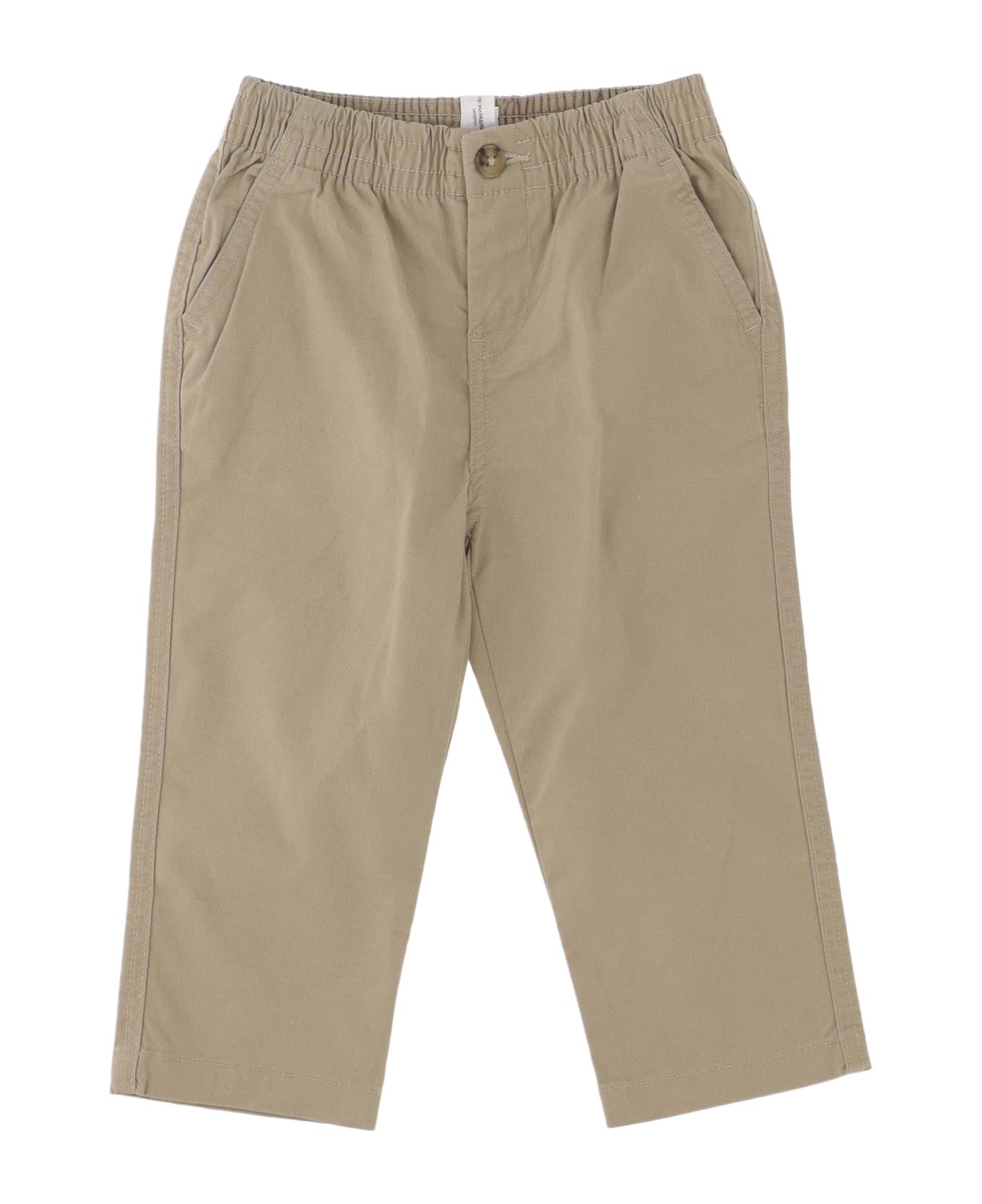 Polo Ralph Lauren Stretch Cotton Logo Pants - Khaki