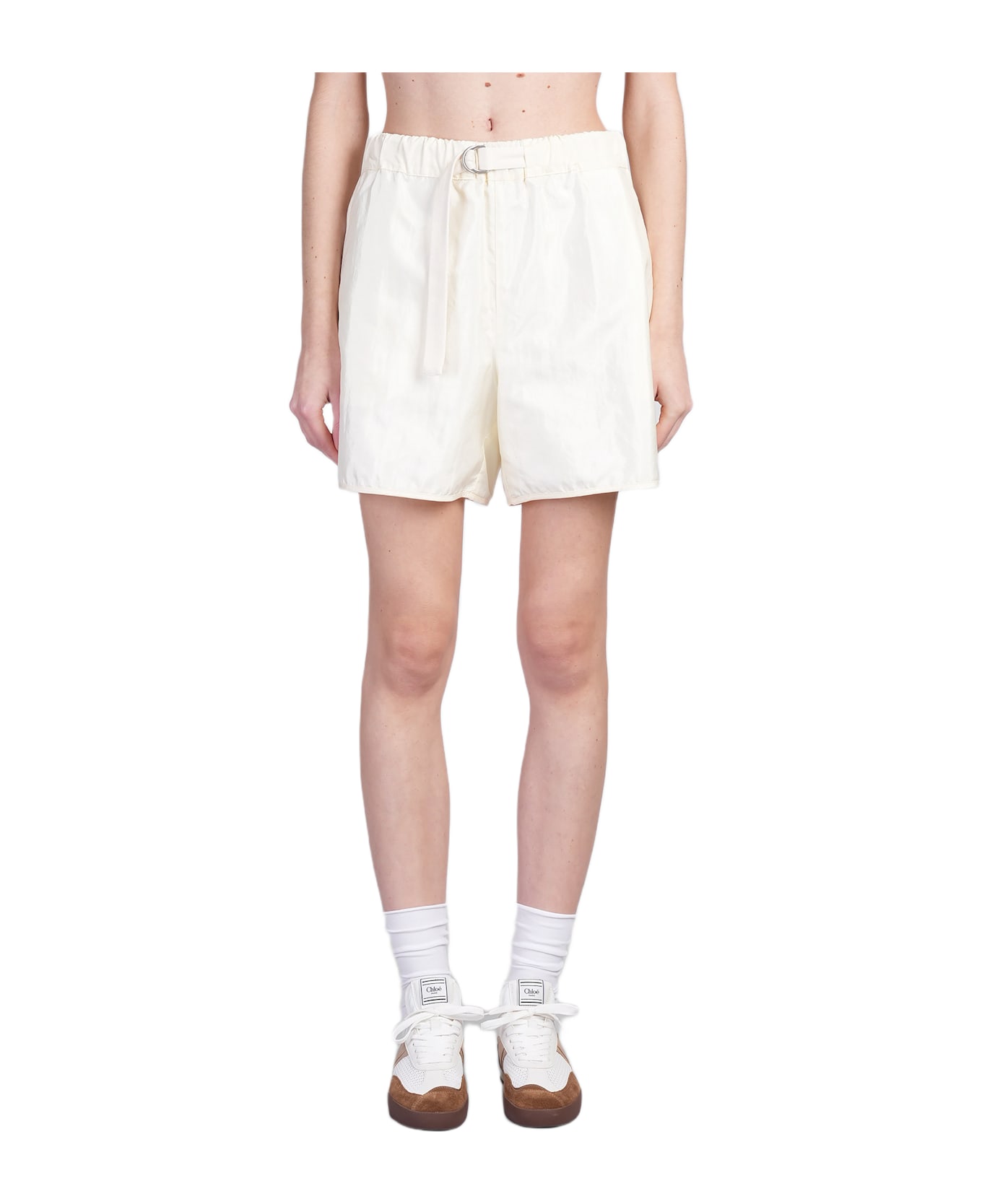 Jil Sander Trousers 256 Short Shorts In Beige Polyamide - beige