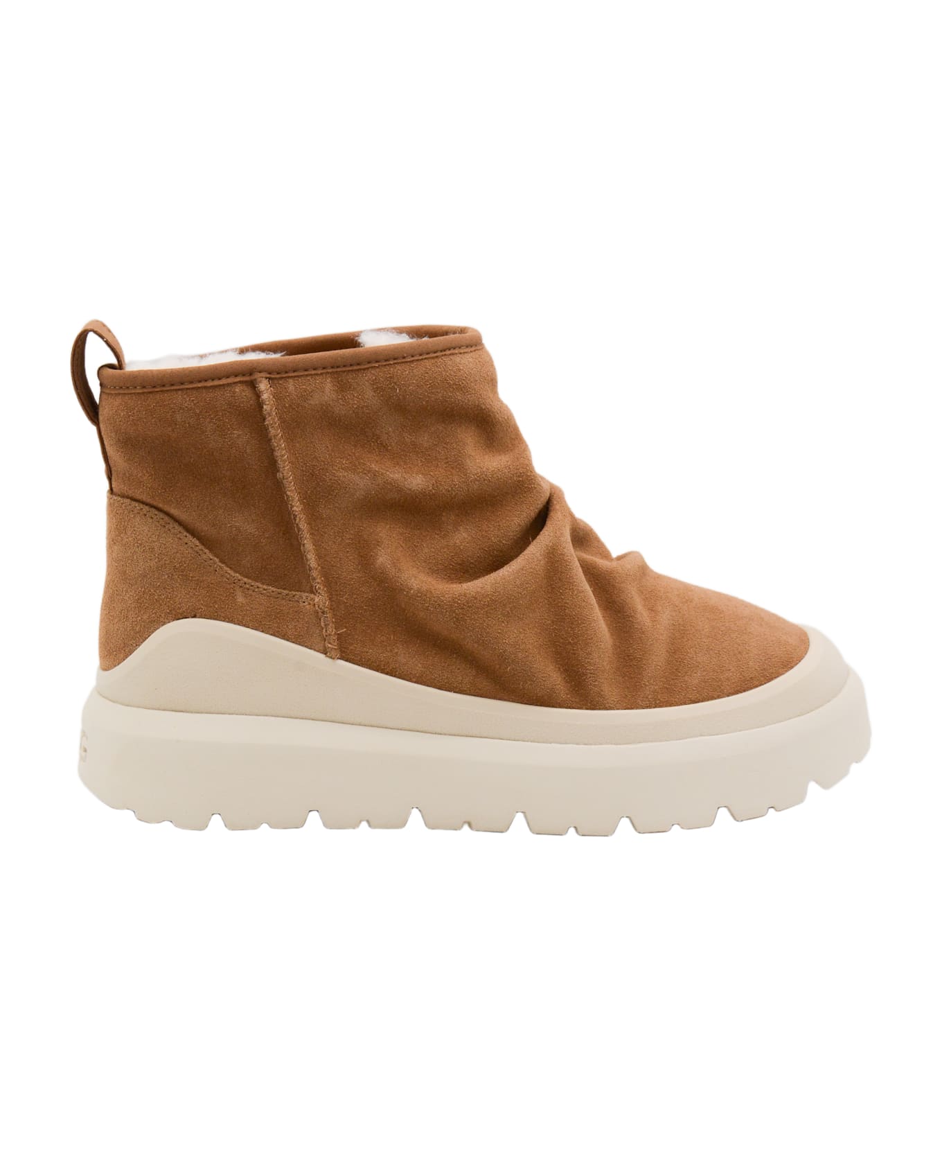 UGG Camel Leather Boots - CHESTNUT/WHITECAP