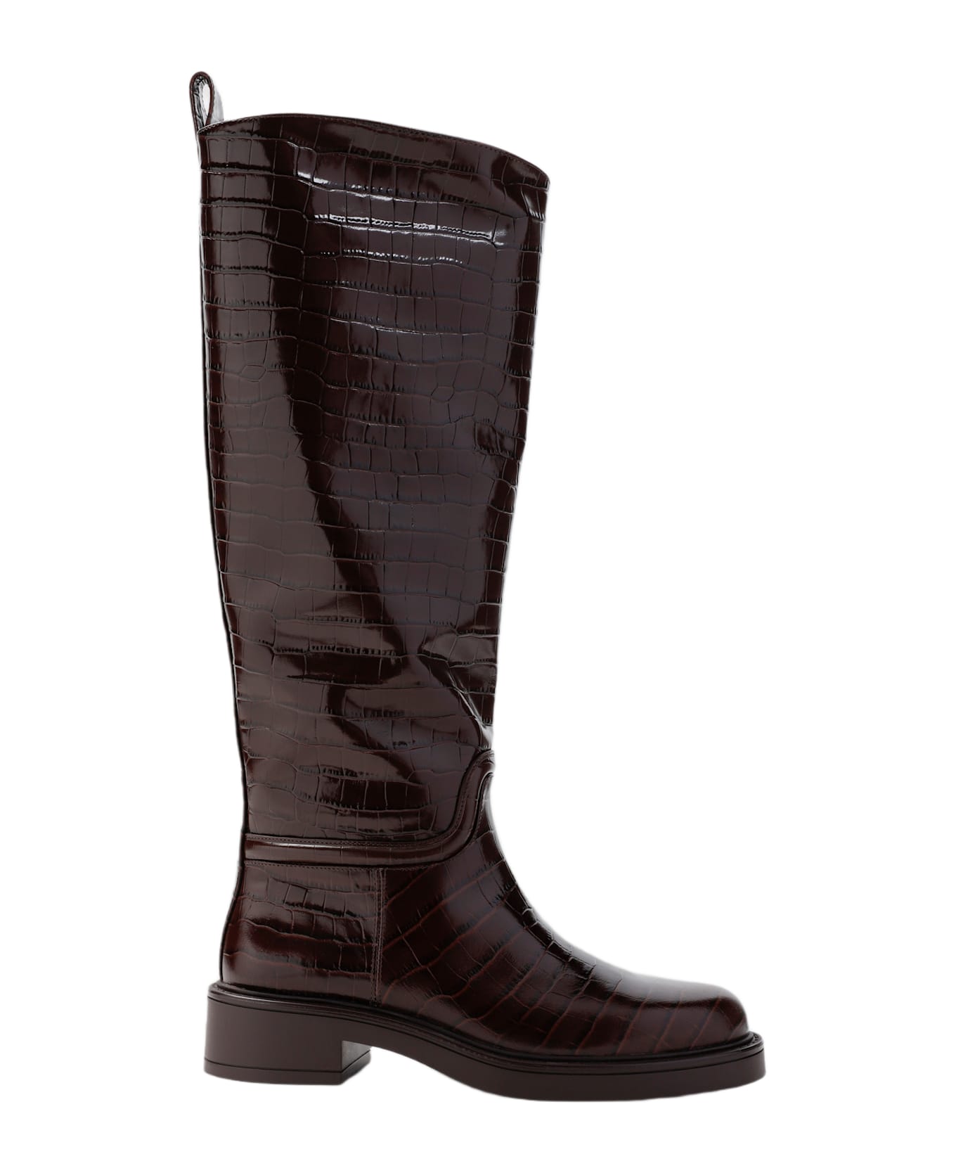 Stuart Weitzman Celia Riding Boots - V Walnut Tonal