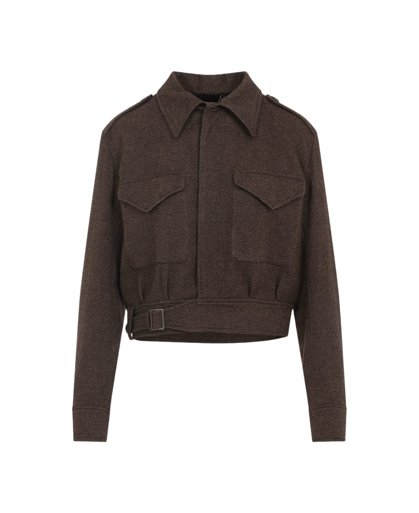 Ralph Lauren Maddison Bomber Jacket - Dark Brown