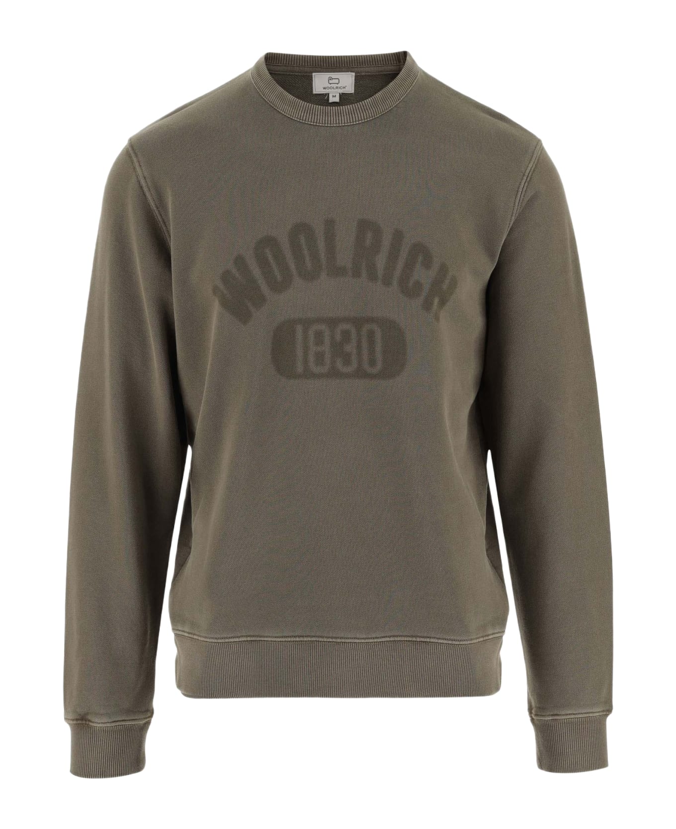 Woolrich Cotton Sweatshirt With Logo - Green フリース