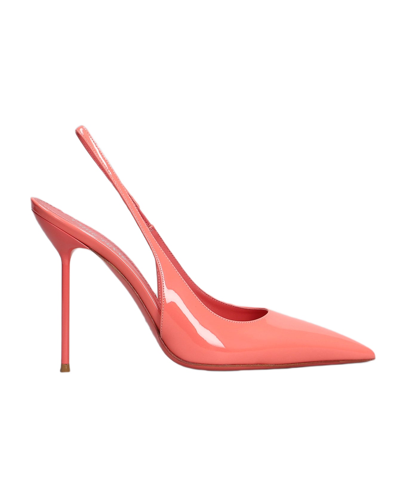 Paris Texas Lidia Slingback Pumps In Rose-pink Patent Leather - rose-pink