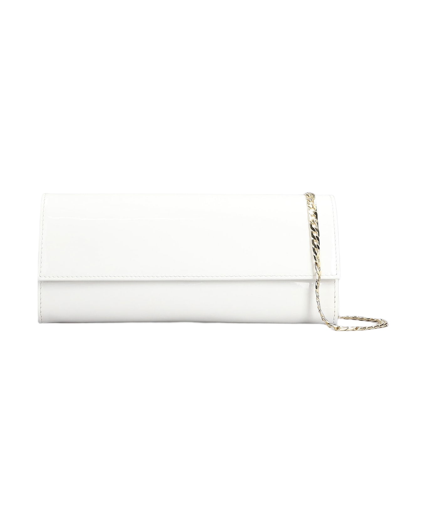 Aldo Castagna Shoulder Bag In White Patent Leather - white