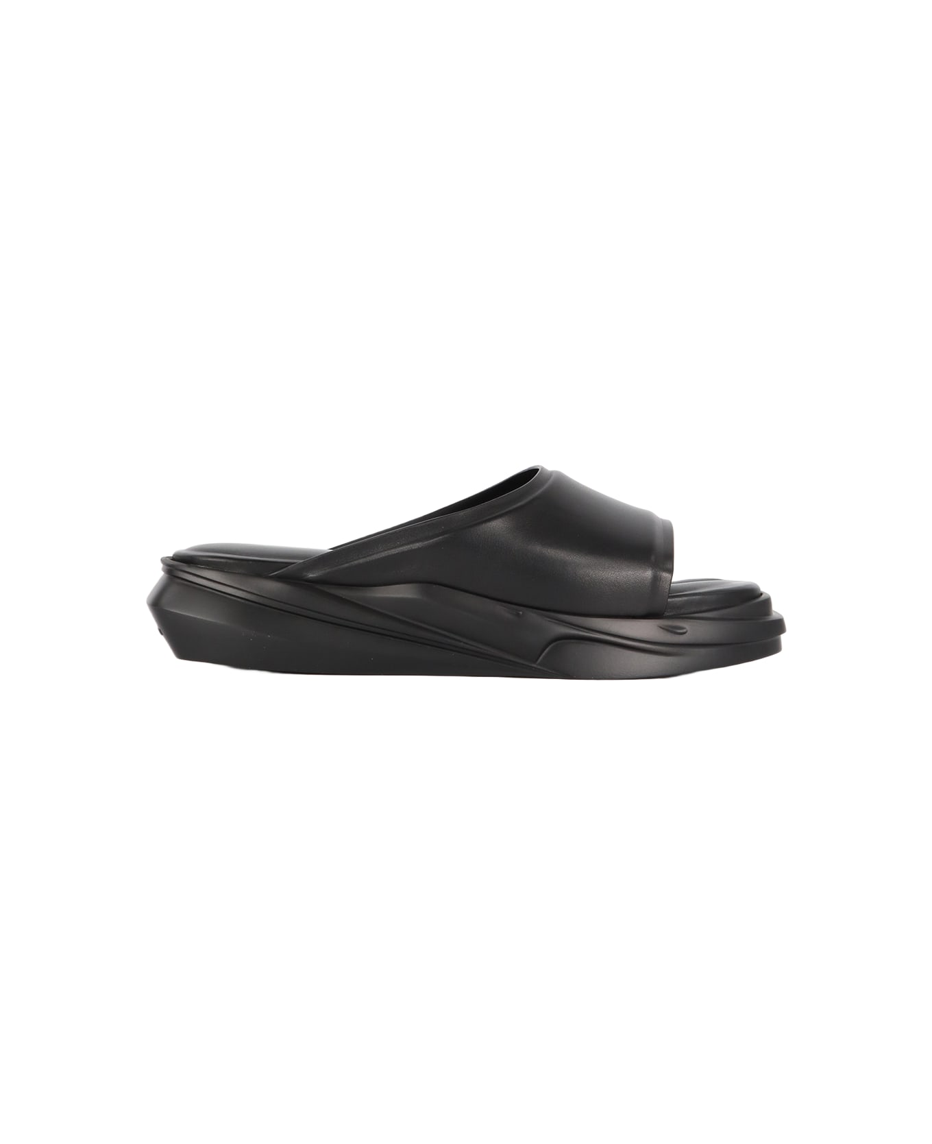 1017 ALYX 9SM Black Leather Sandals - BLACK