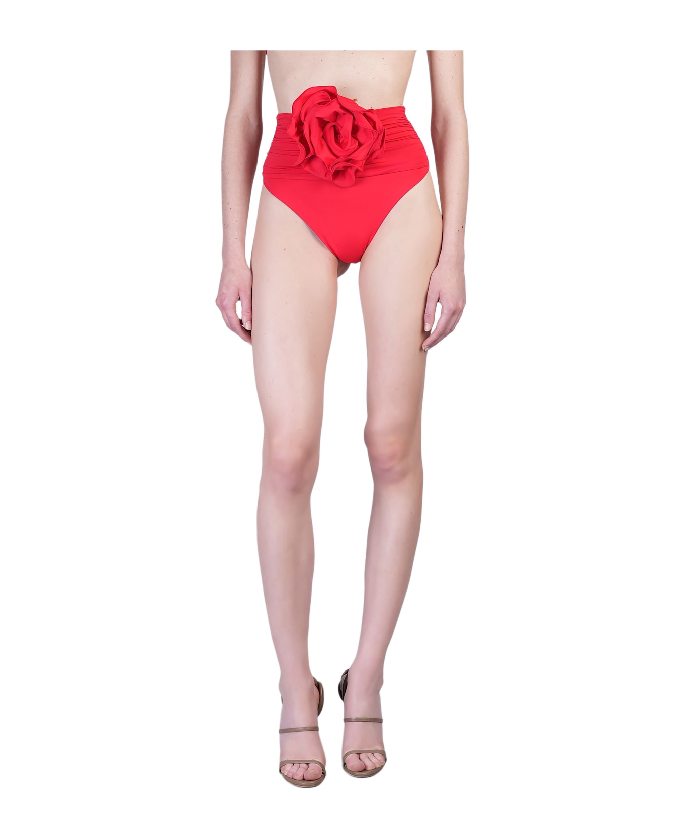 Magda Butrym Swim Bottom 01 Beachwear In Red Polyamide - red