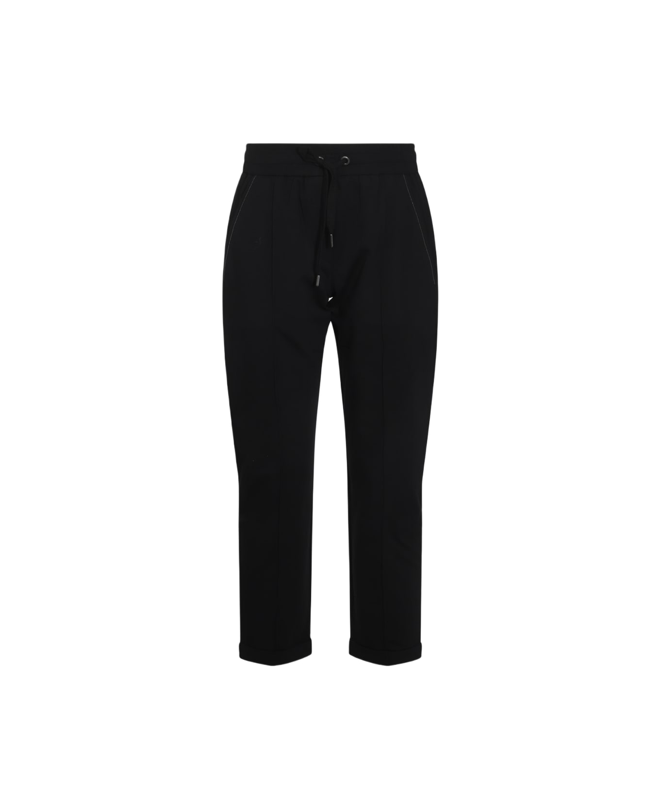 Brunello Cucinelli Black Cotton Pants - Black