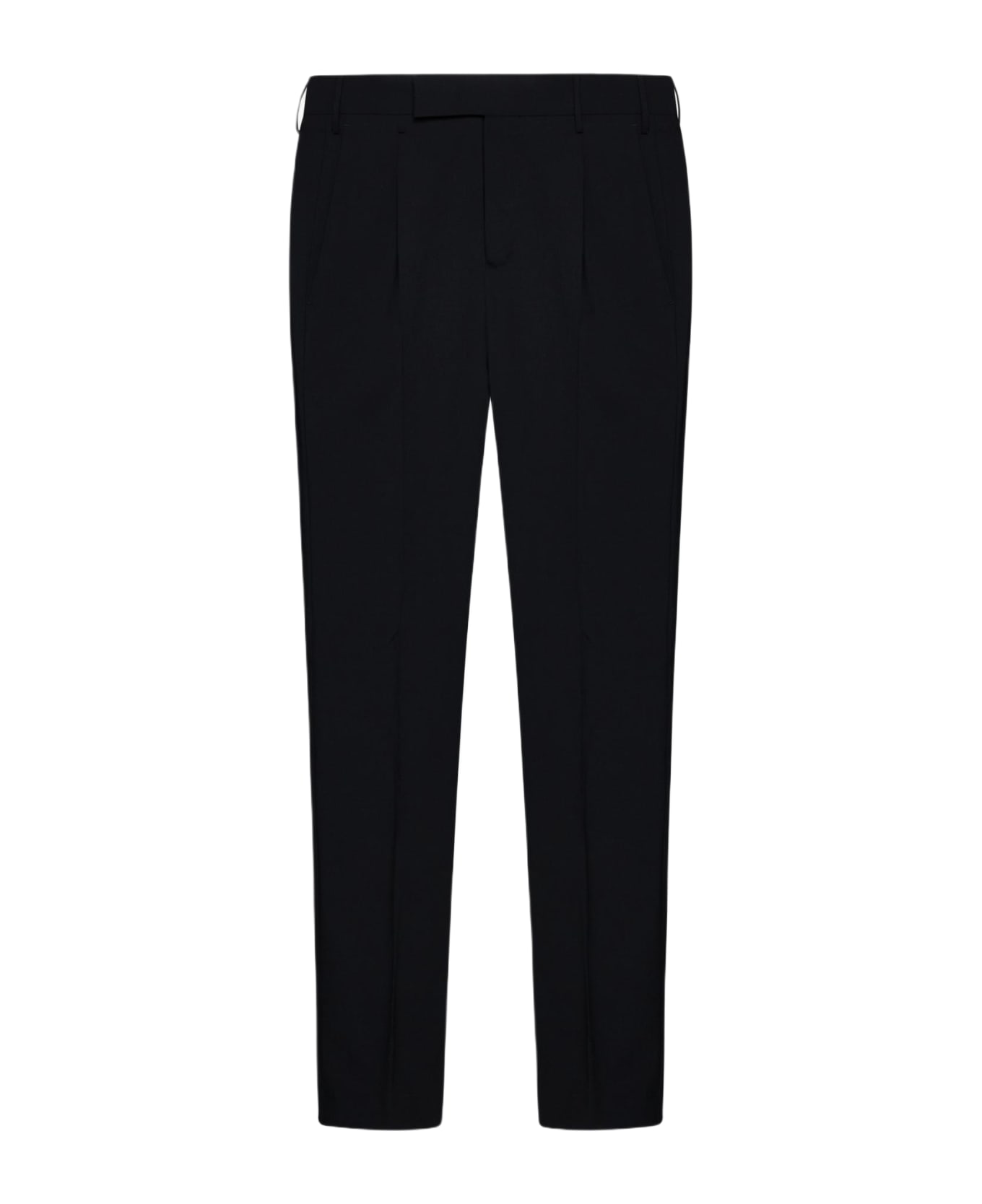 PT01 Dieci Stretch Wool-blend Trousers - Black