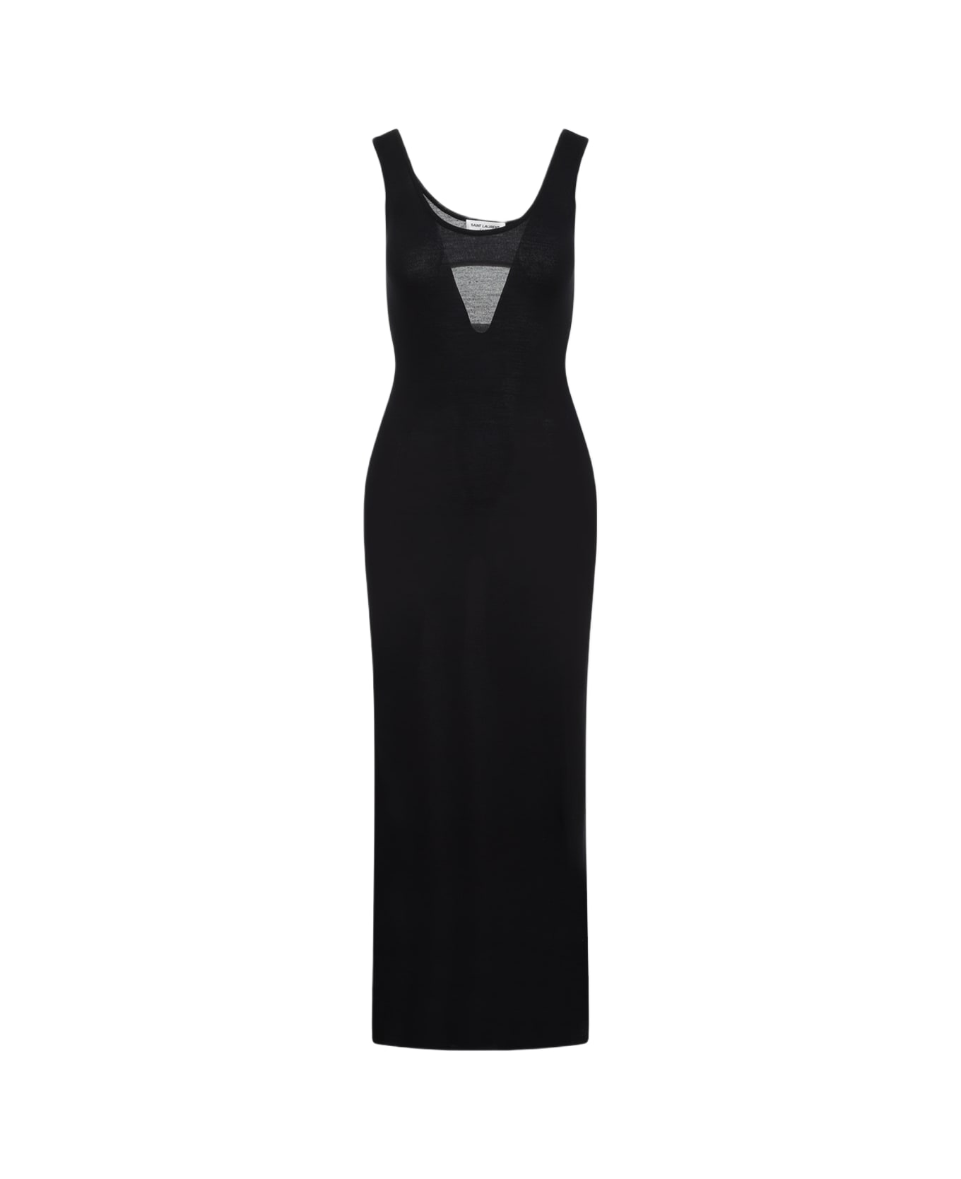 Saint Laurent Wool Tank Dress - Noir