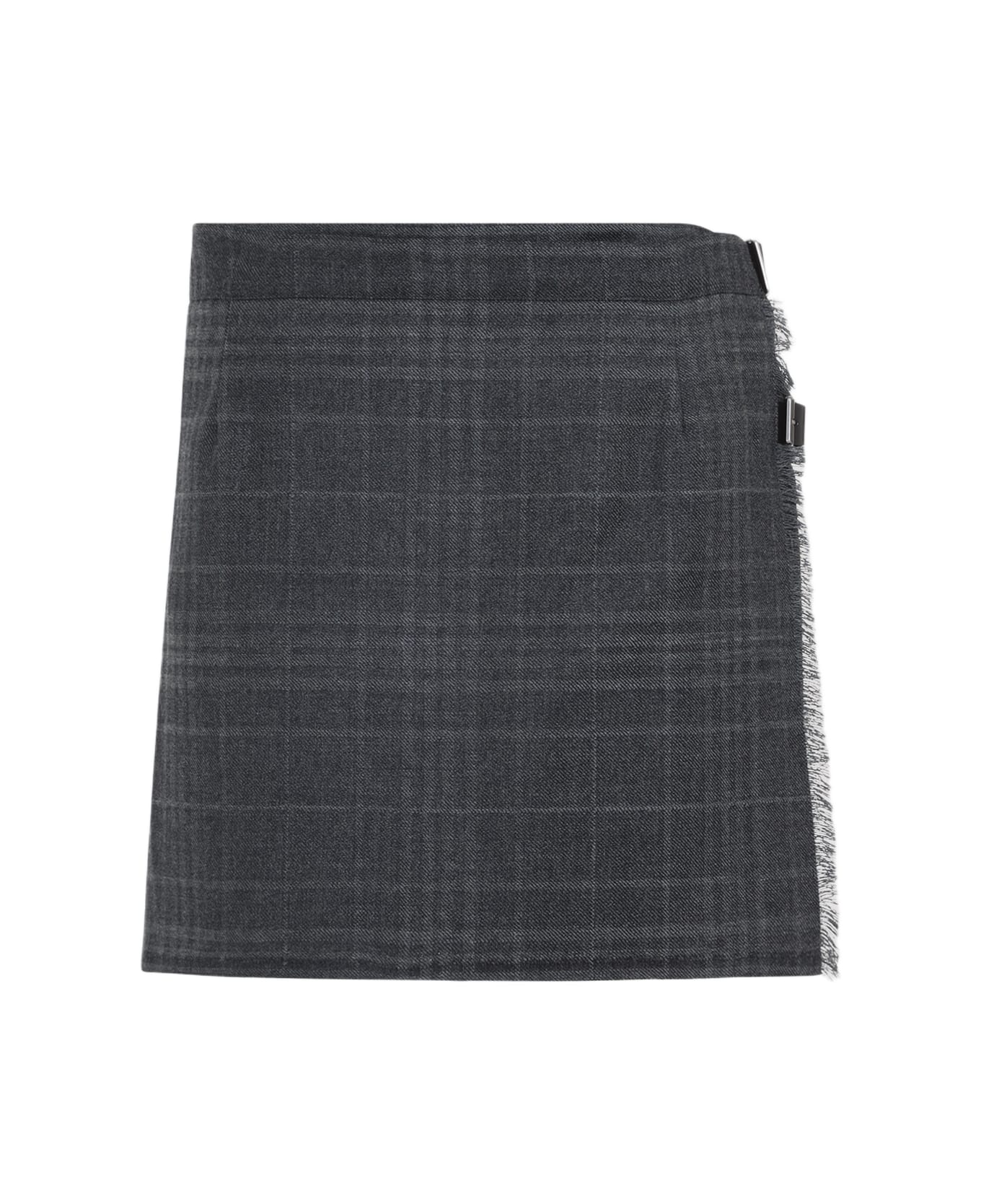 Balenciaga Pleated Mini Skirt - Grey