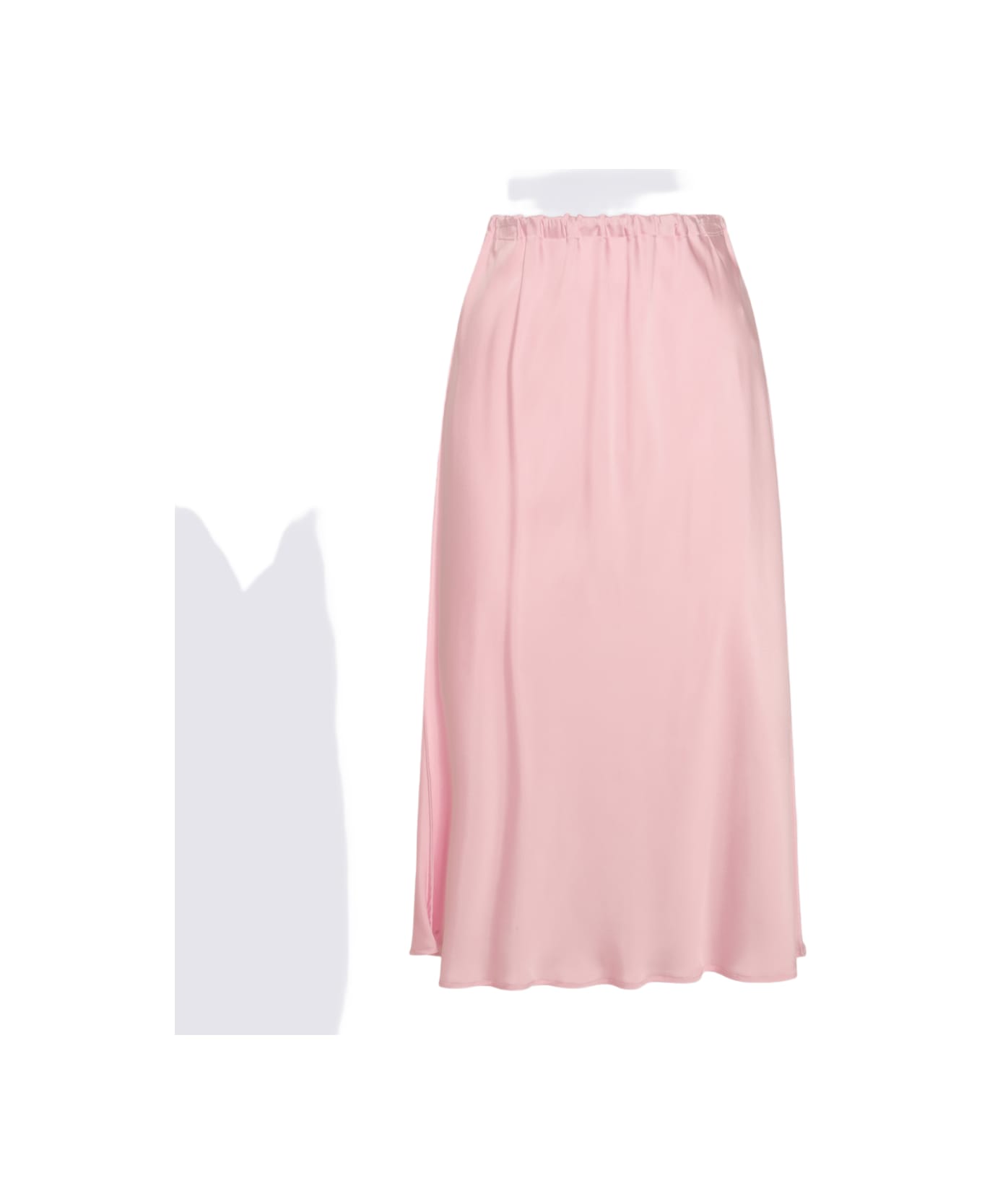 Jil Sander Light Pink Viscose Skirt - MARSHMALLOW スカート