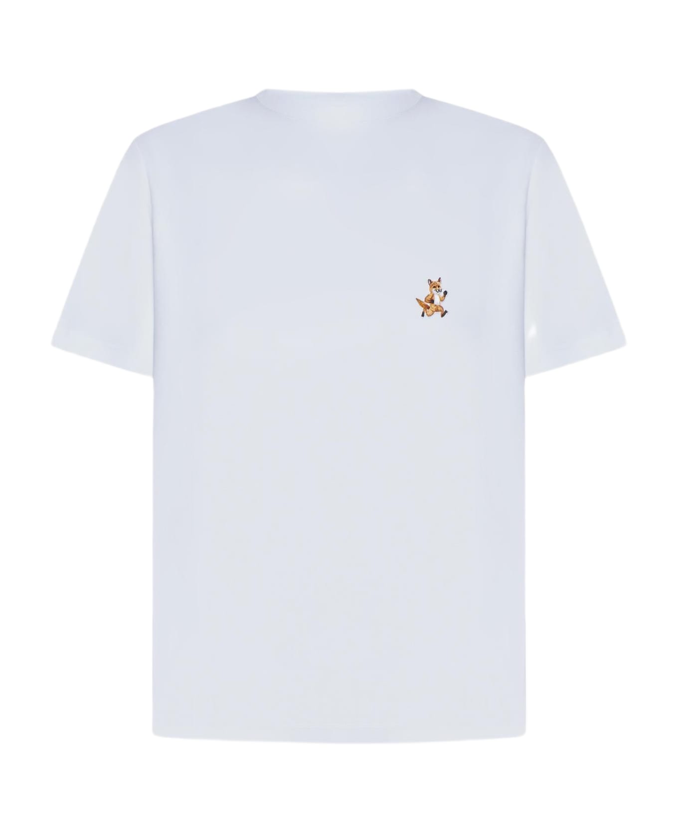Maison Kitsuné Speedy Fox Patch Cotton T-shirt - White
