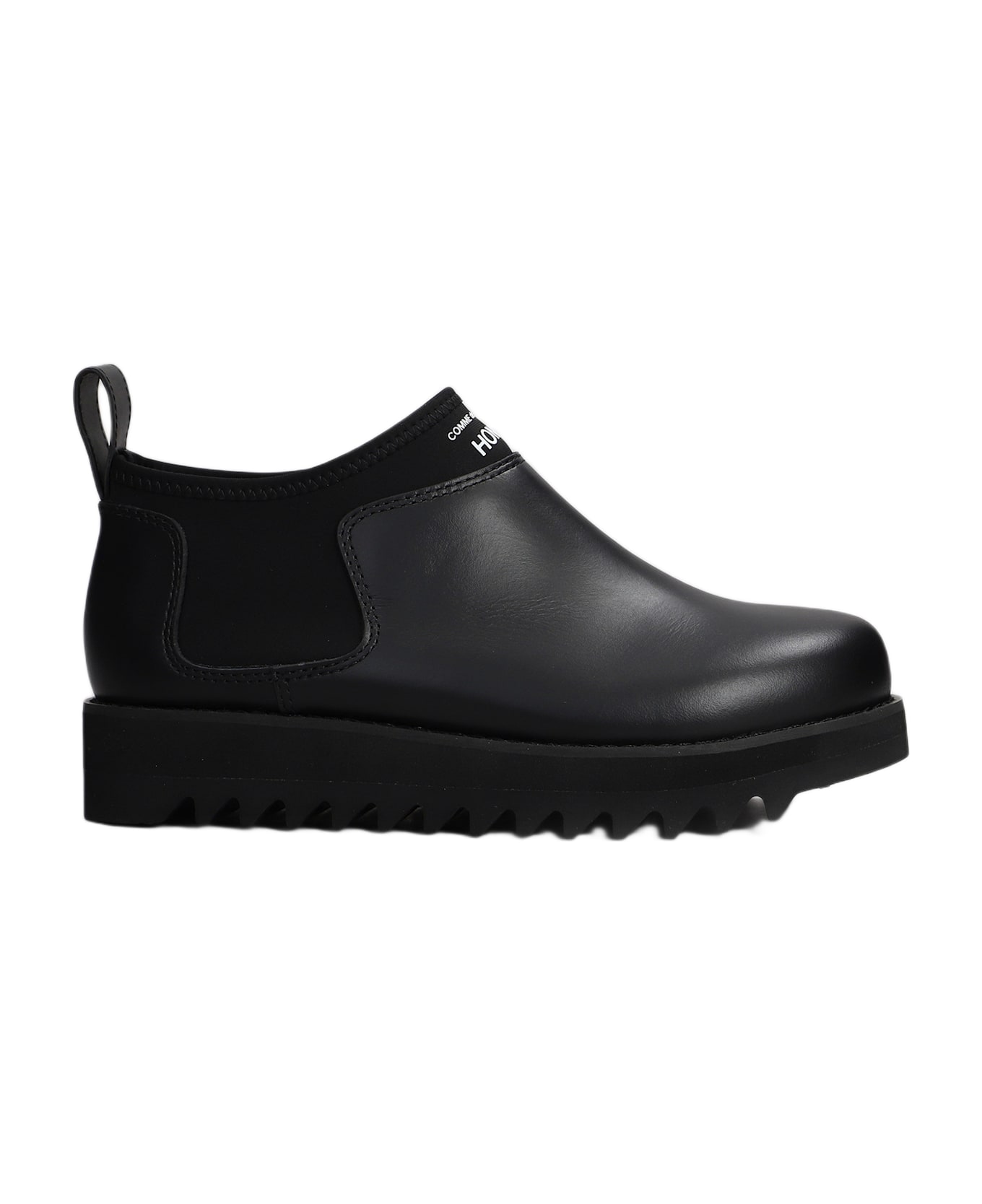 Comme des Garçons Homme Ankle Boots In Black Leather - black