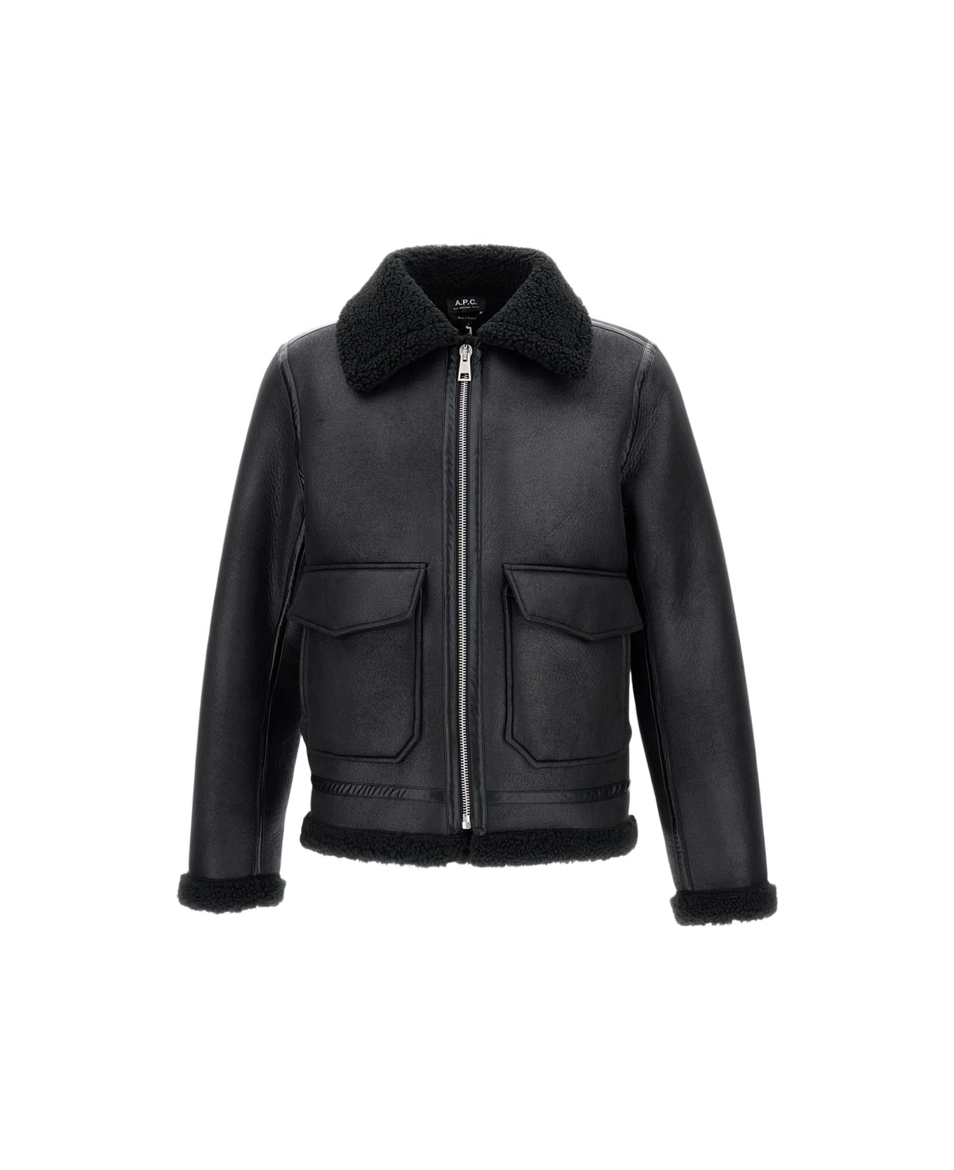 A.P.C. Synthetic Shearling - Black