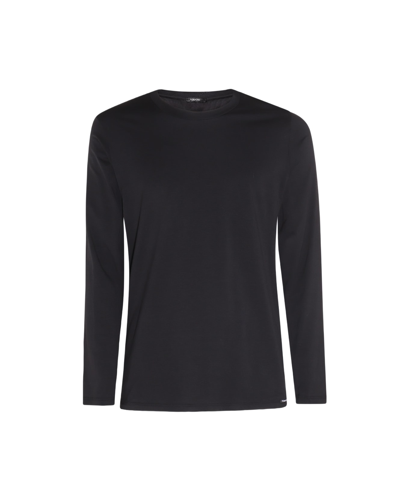 Tom Ford Black Cotton Blend T-shirt - Black