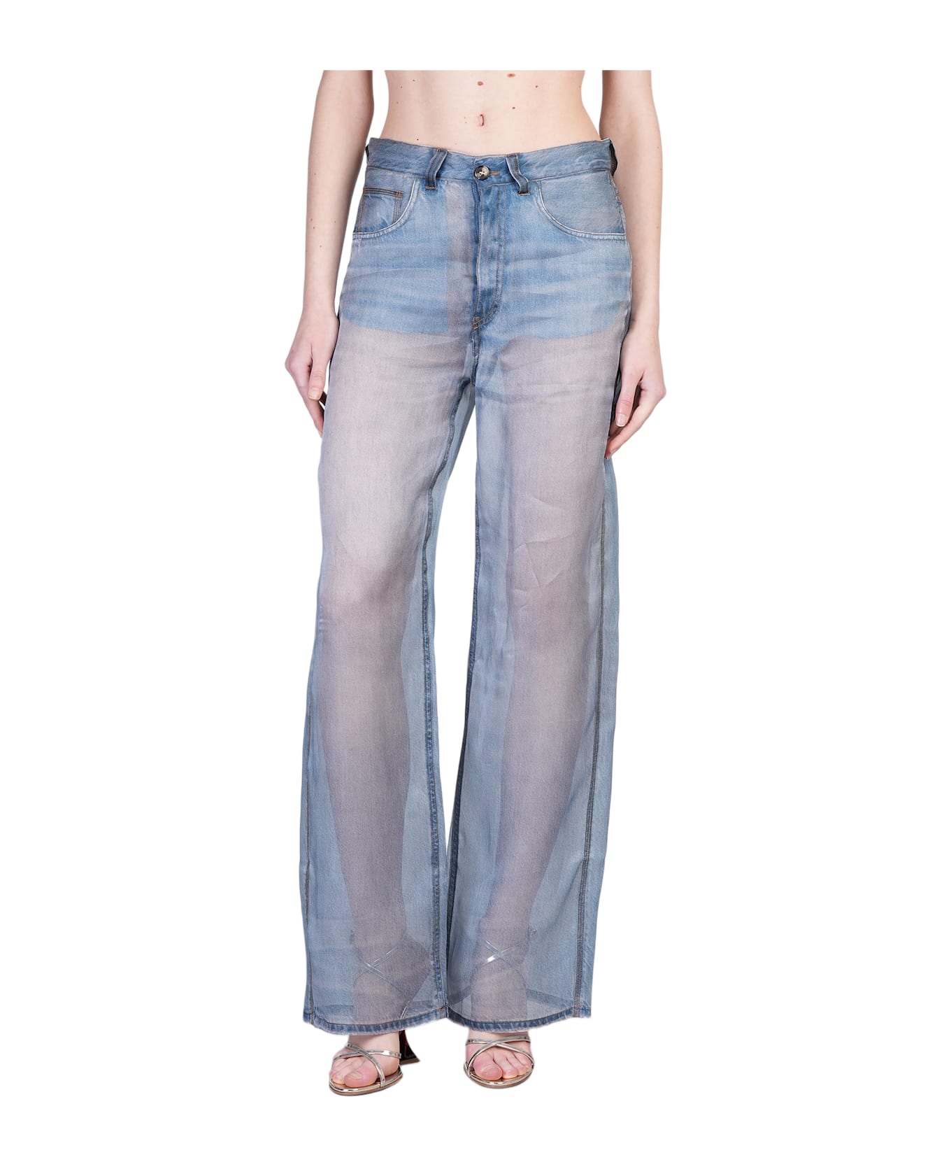 Haikure Winona Jeans In Blue Cotton - blue