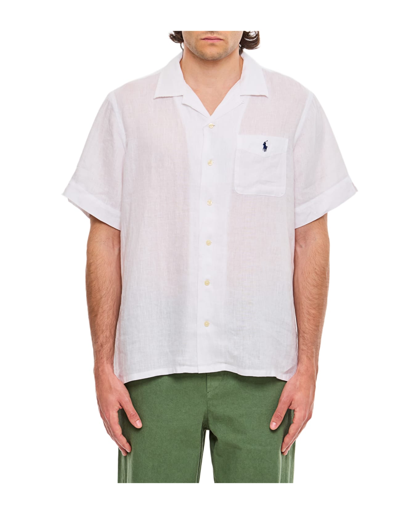 Polo Ralph Lauren Linen Sport Shirt - White