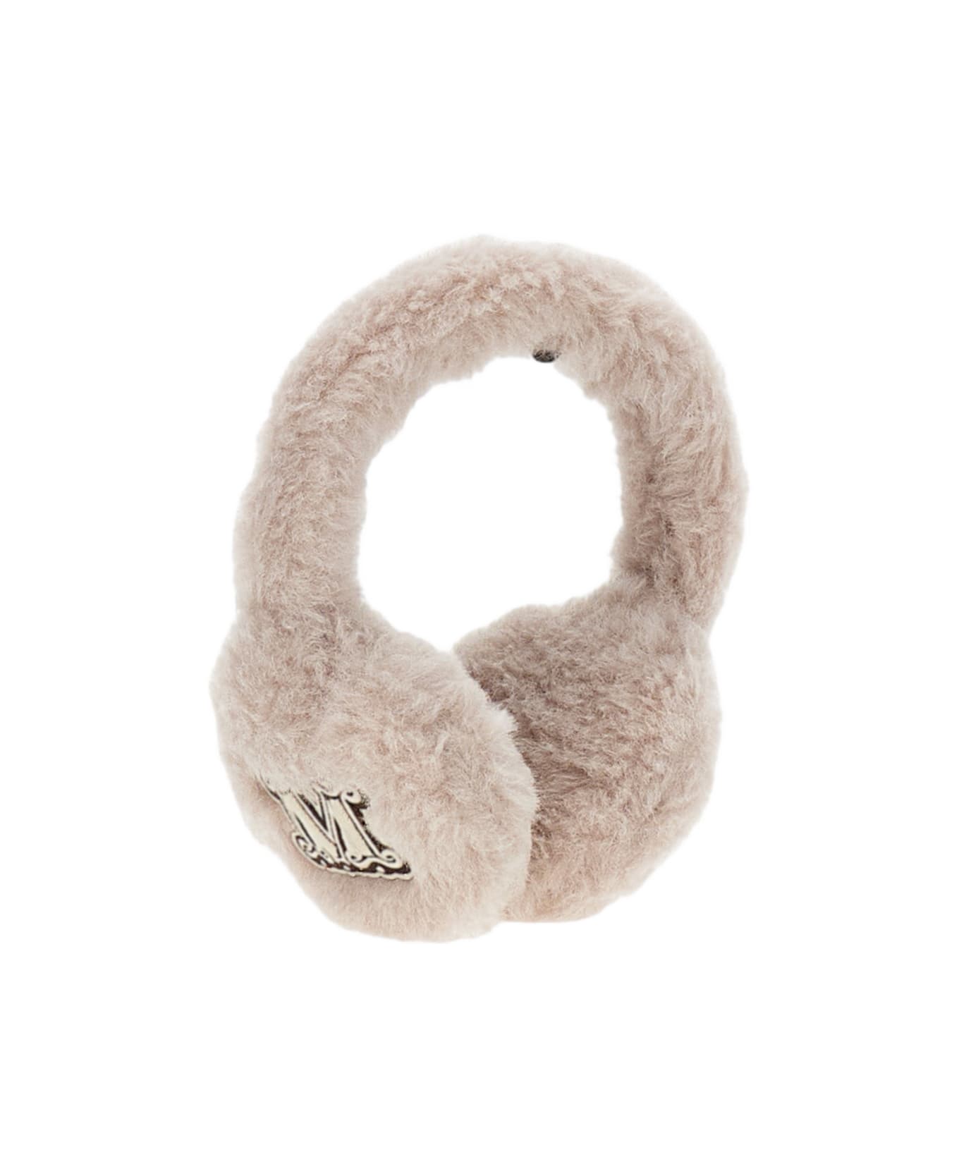 Max Mara Alpaca Wool Teddy Earmuffs - Beige
