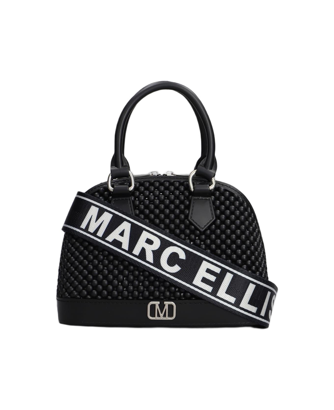 Marc Ellis Flat Xs Ball Hand Bag In Black Pvc - black
