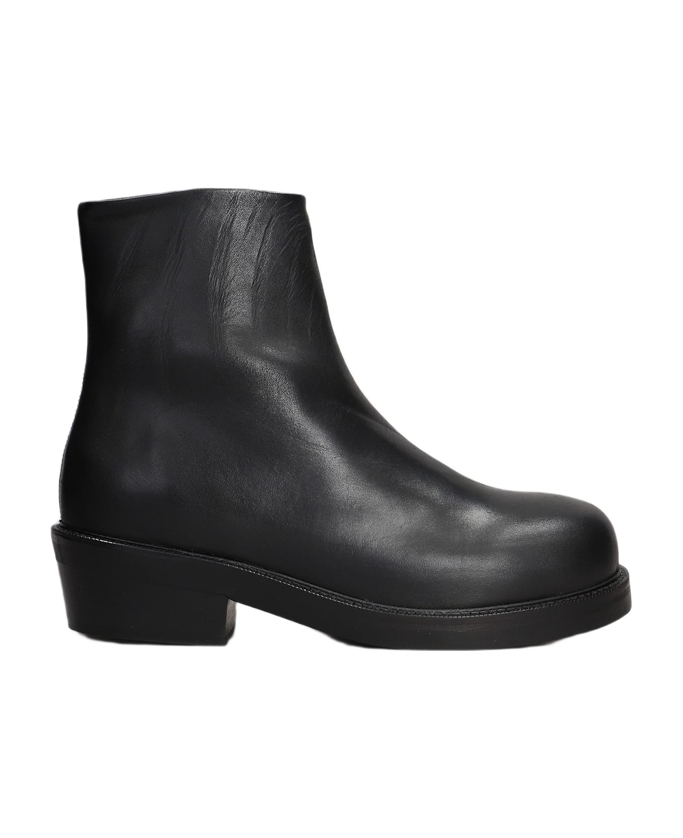 Séfr Lerato Boot Ankle Boots In Black Leather - black