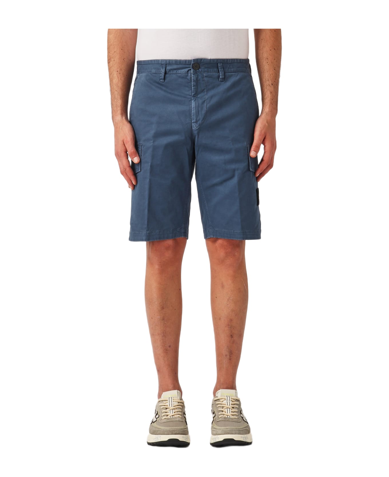 Stone Island Bermuda Slim Shorts - INDACO ショートパンツ