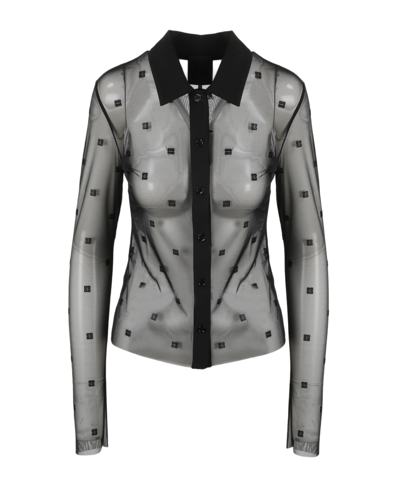 Givenchy 4g Tulle Shirt - Black シャツ