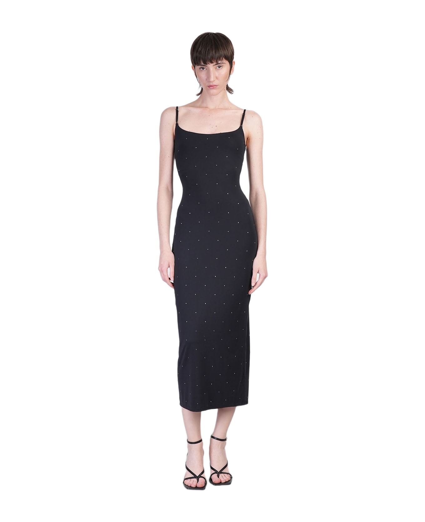 MC2 Saint Barth Evy Long Dress In Black Polyamide - black