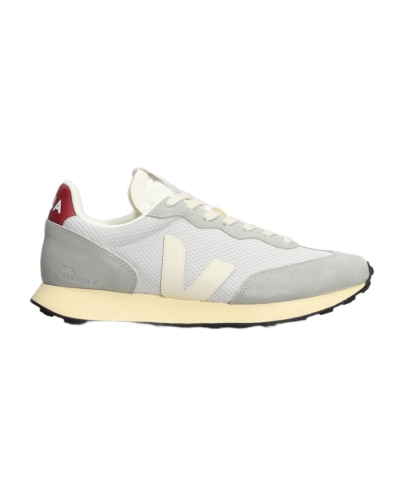 Veja Rio Branco Ii Sneakers In Grey Suede And Fabric - grey