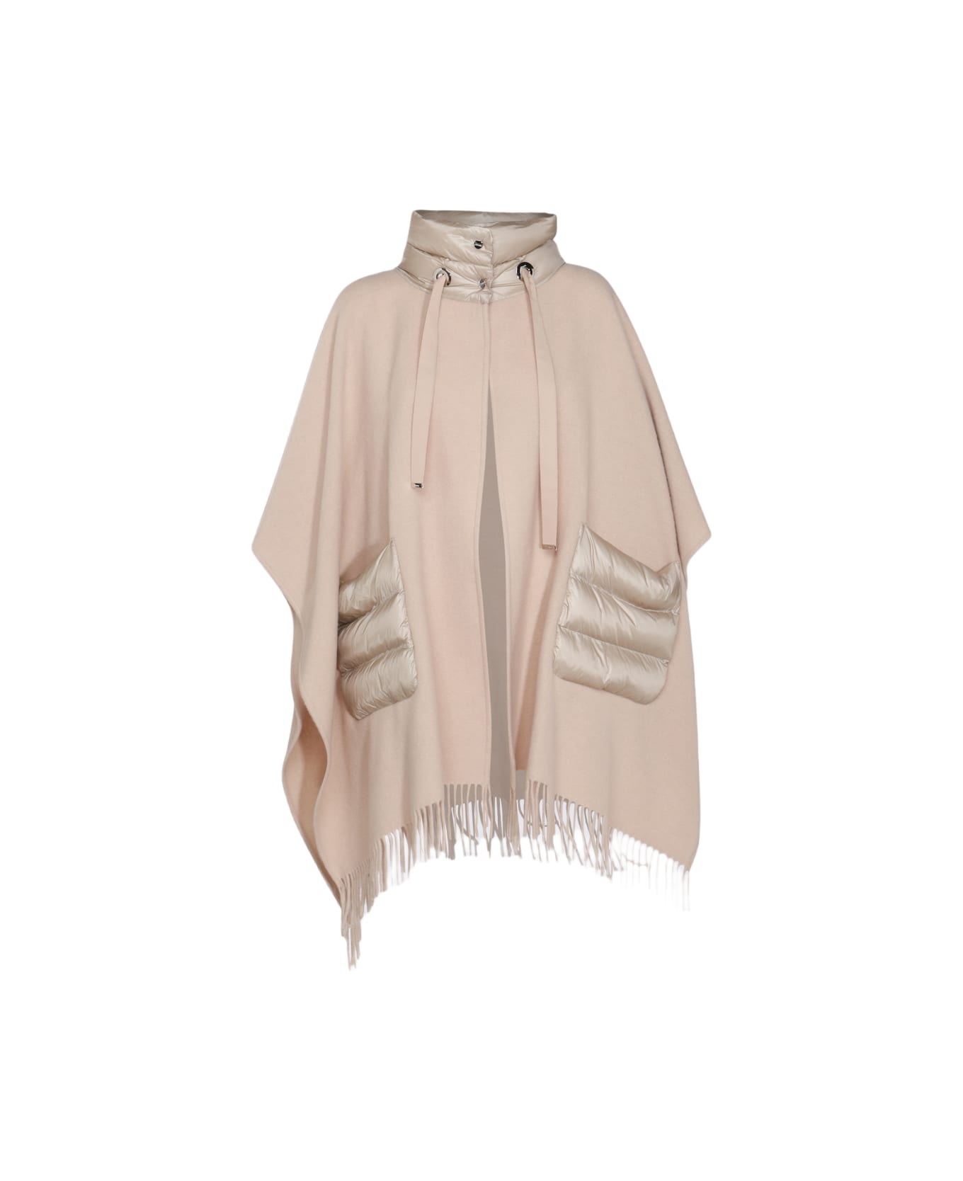 Herno Beige Wool Capes Herno