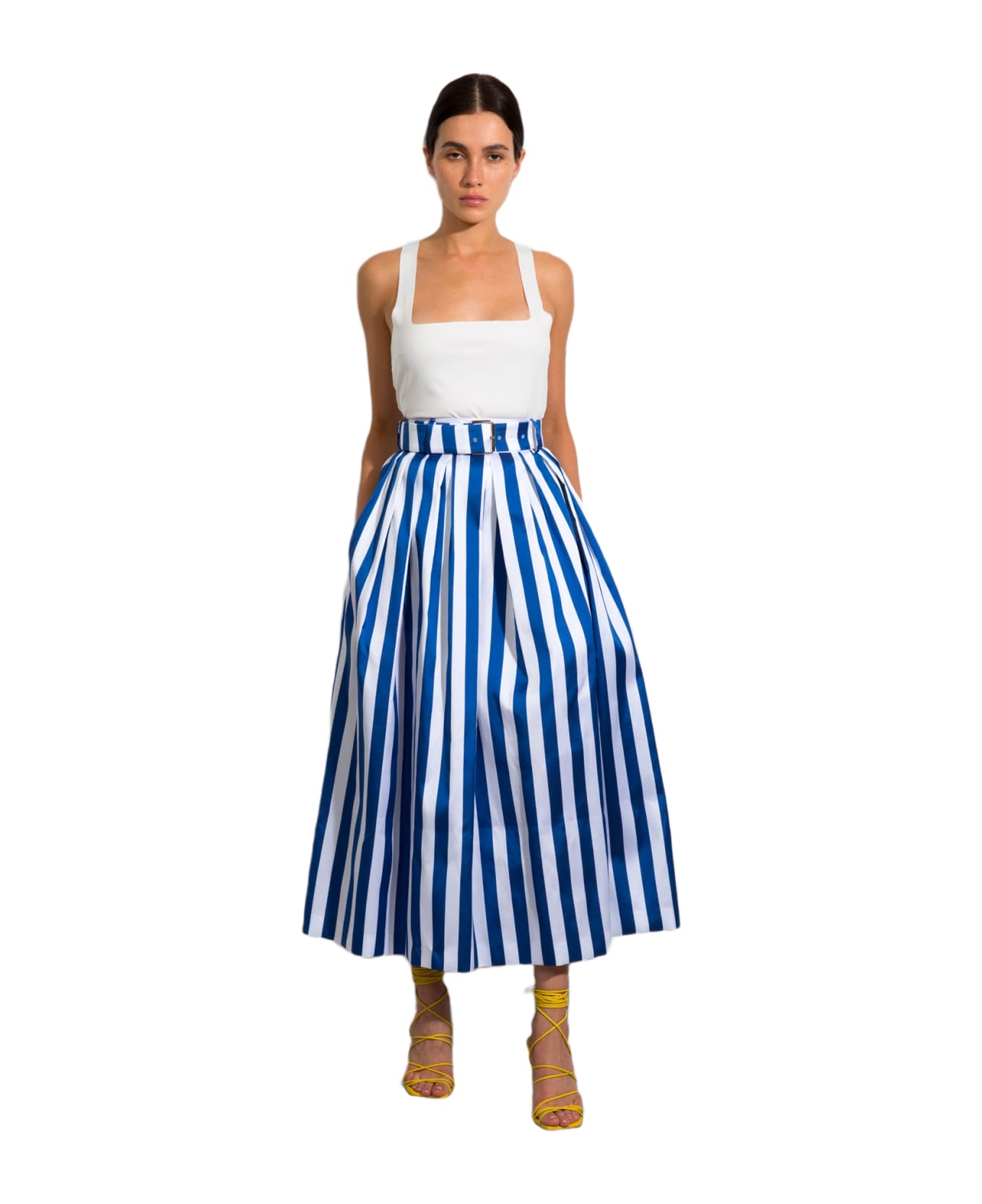 Sara Battaglia 50's Skirt - Blue Stripes